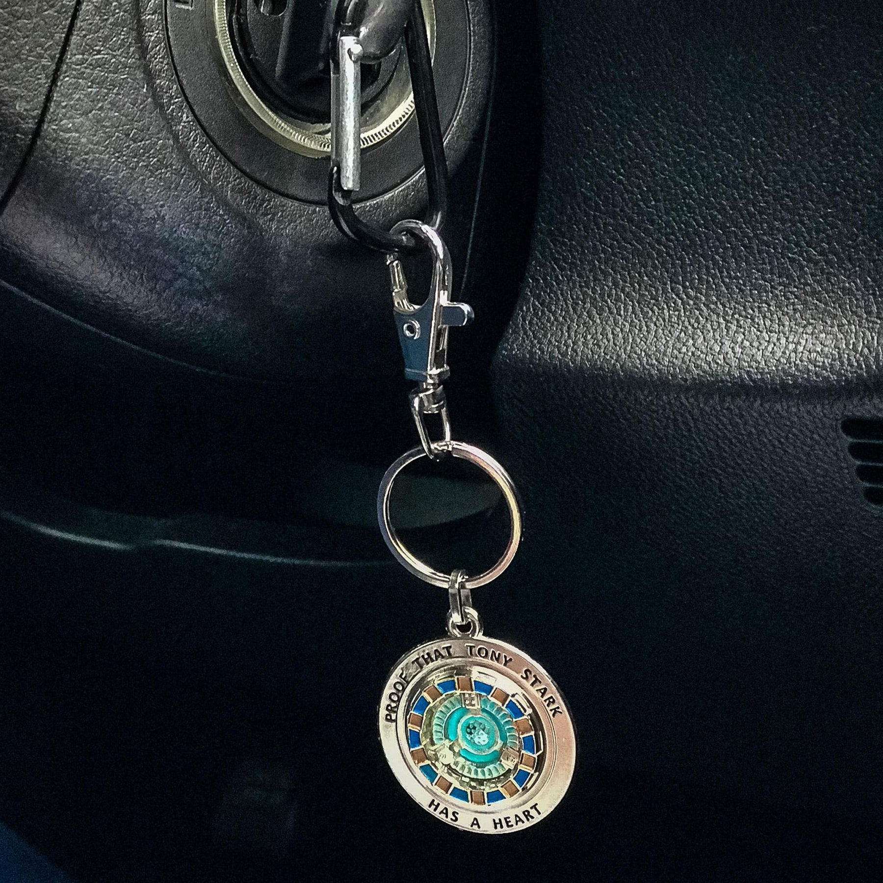 Marvel Iron Man Tony Has A Heart 3D Metal Key Chain