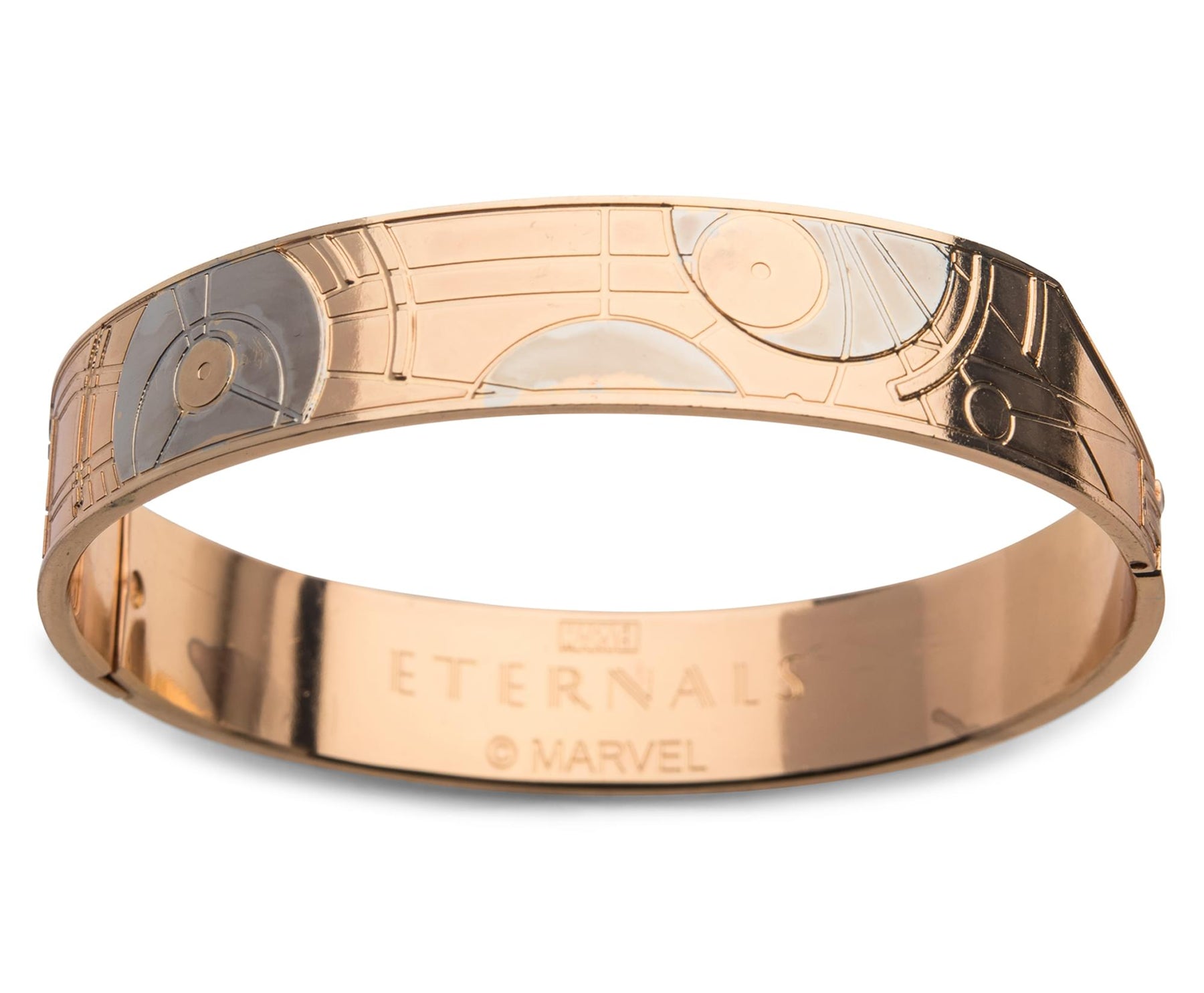 Marvel Eternals Uni-Mind Hinged 24KT Gold Bracelet Replica | Toynk Exclusive