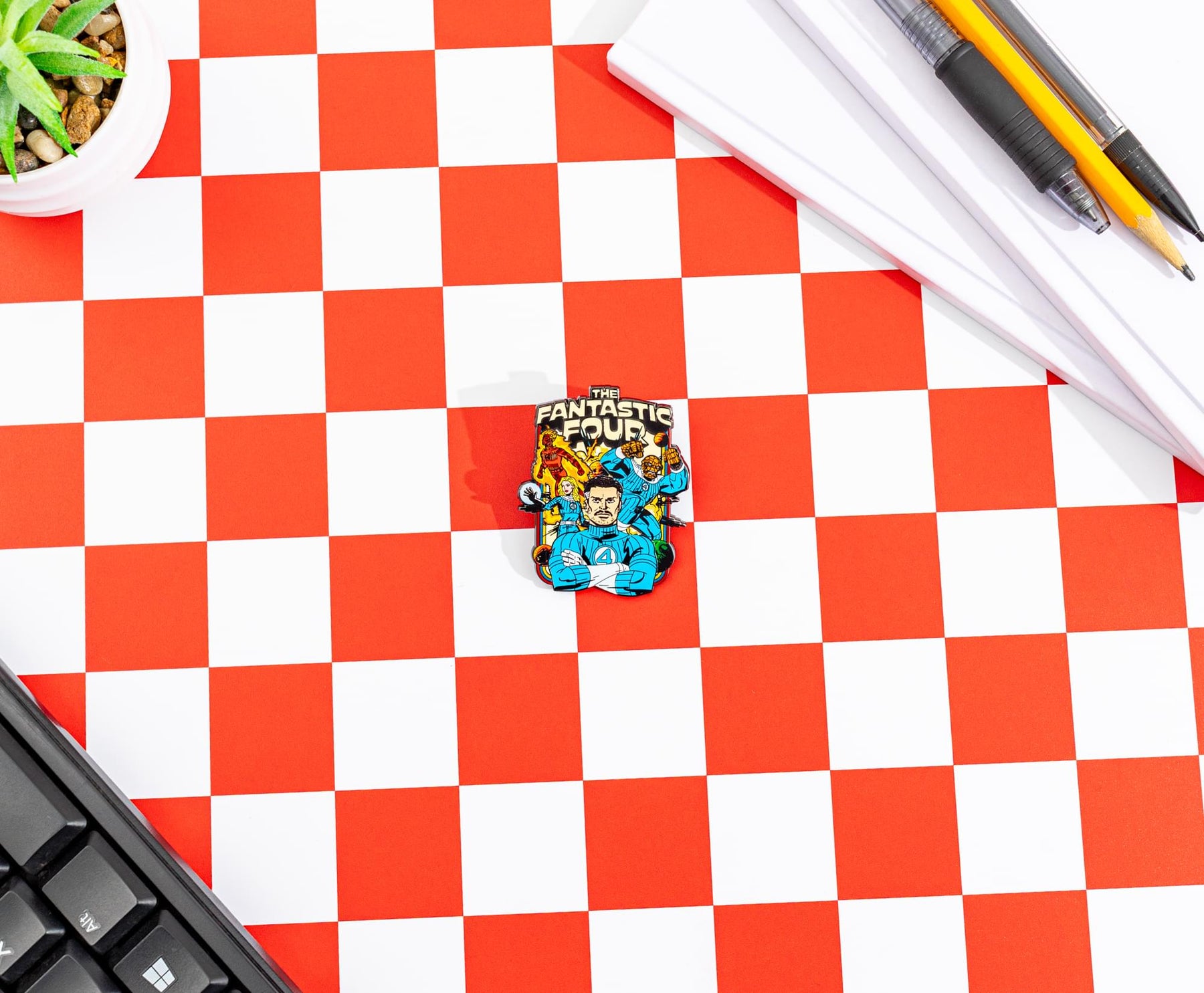 Marvel Studios The Fantastic Four: First Steps Team Collage Enamel Pin
