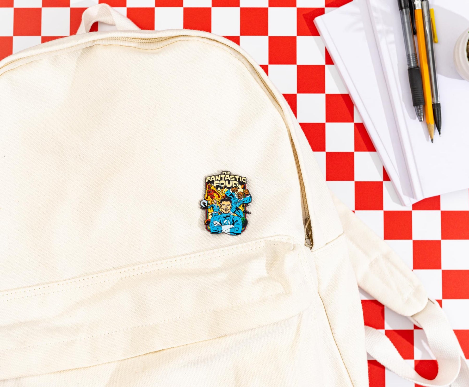 Marvel Studios The Fantastic Four: First Steps Team Collage Enamel Pin