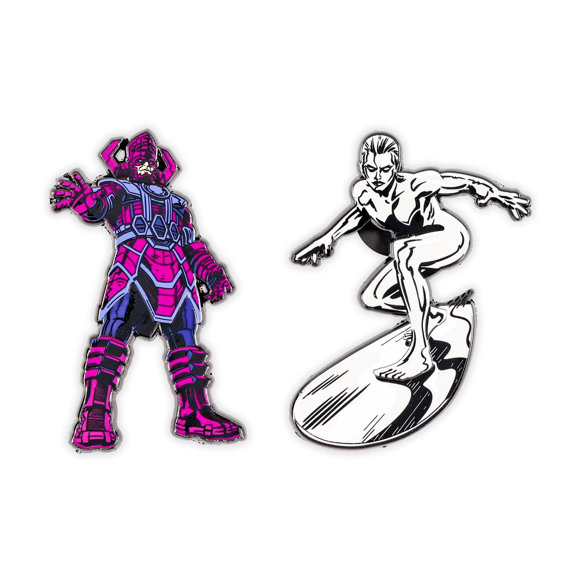 Marvel Fantastic Four Galactus and Surfer Pin Set | Free Shipping