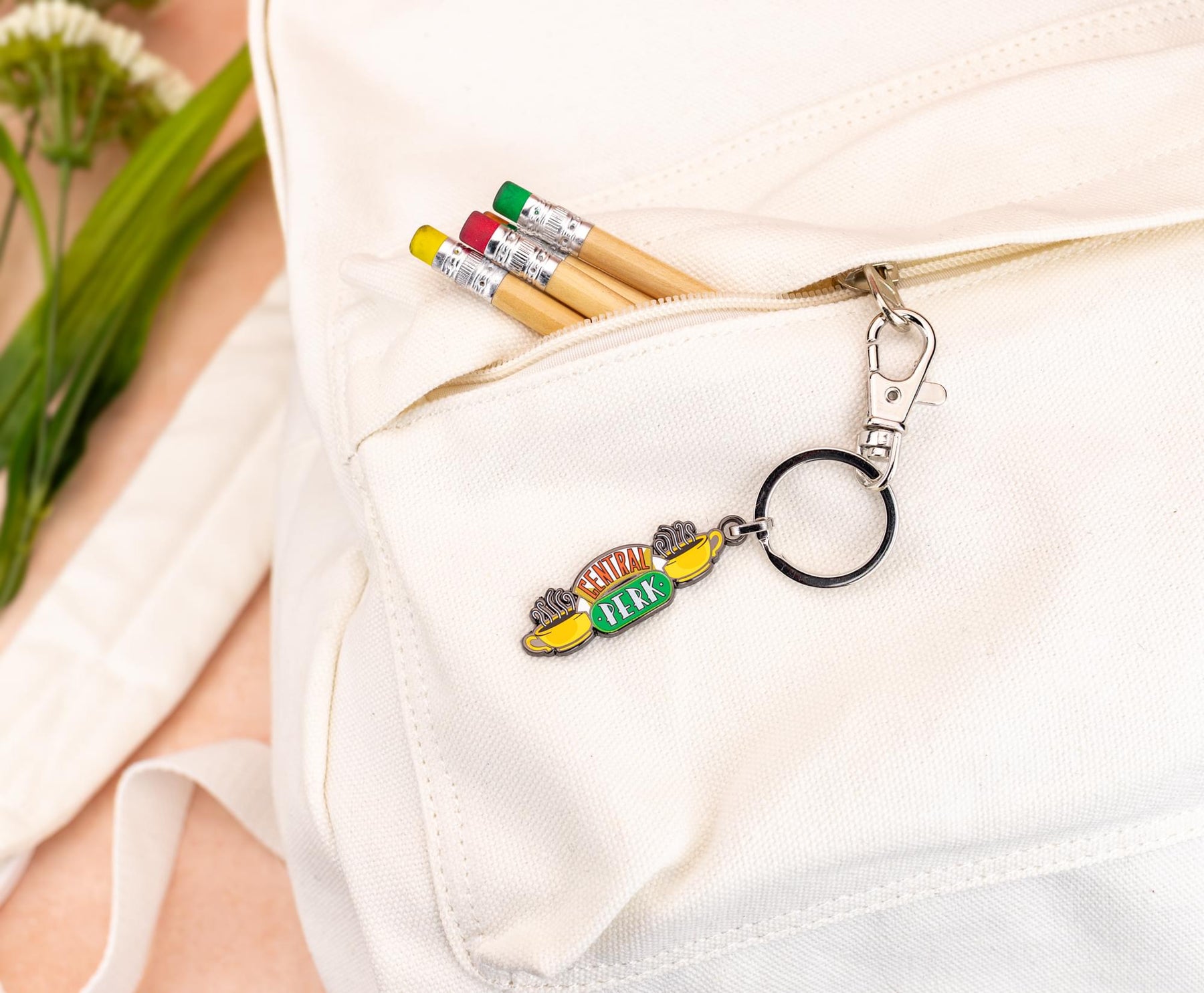 Friends Central Perk Logo Enamel Keychain
