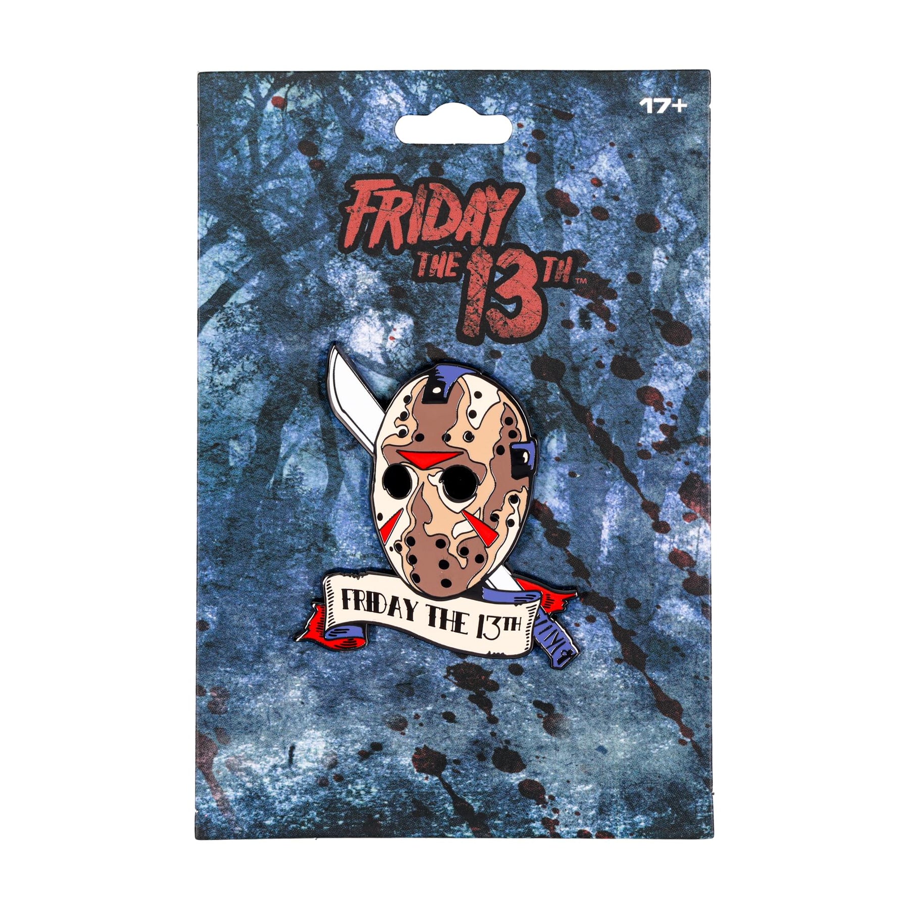 Friday The 13th Jason Voorhees Mask With Machete Enamel Pin