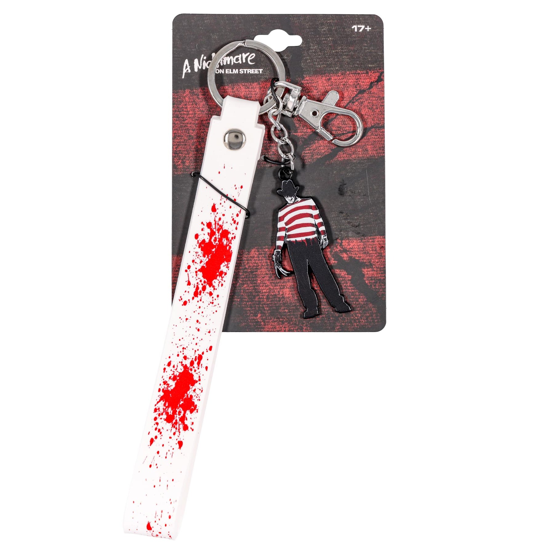 A Nightmare On Elm Street Freddy Krueger Enamel Keychain With Lanyard Strap