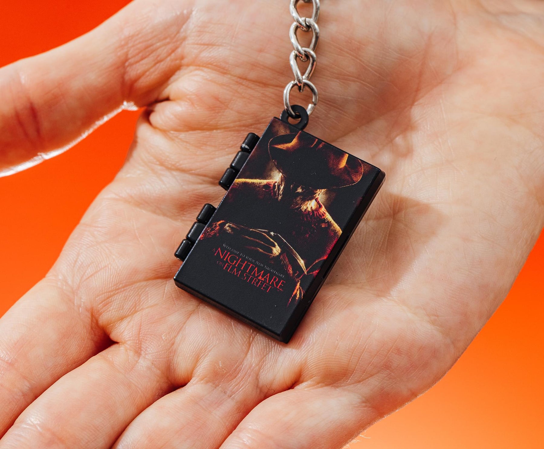 A Nightmare On Elm Street Movie Poster VHS Tape Keychain
