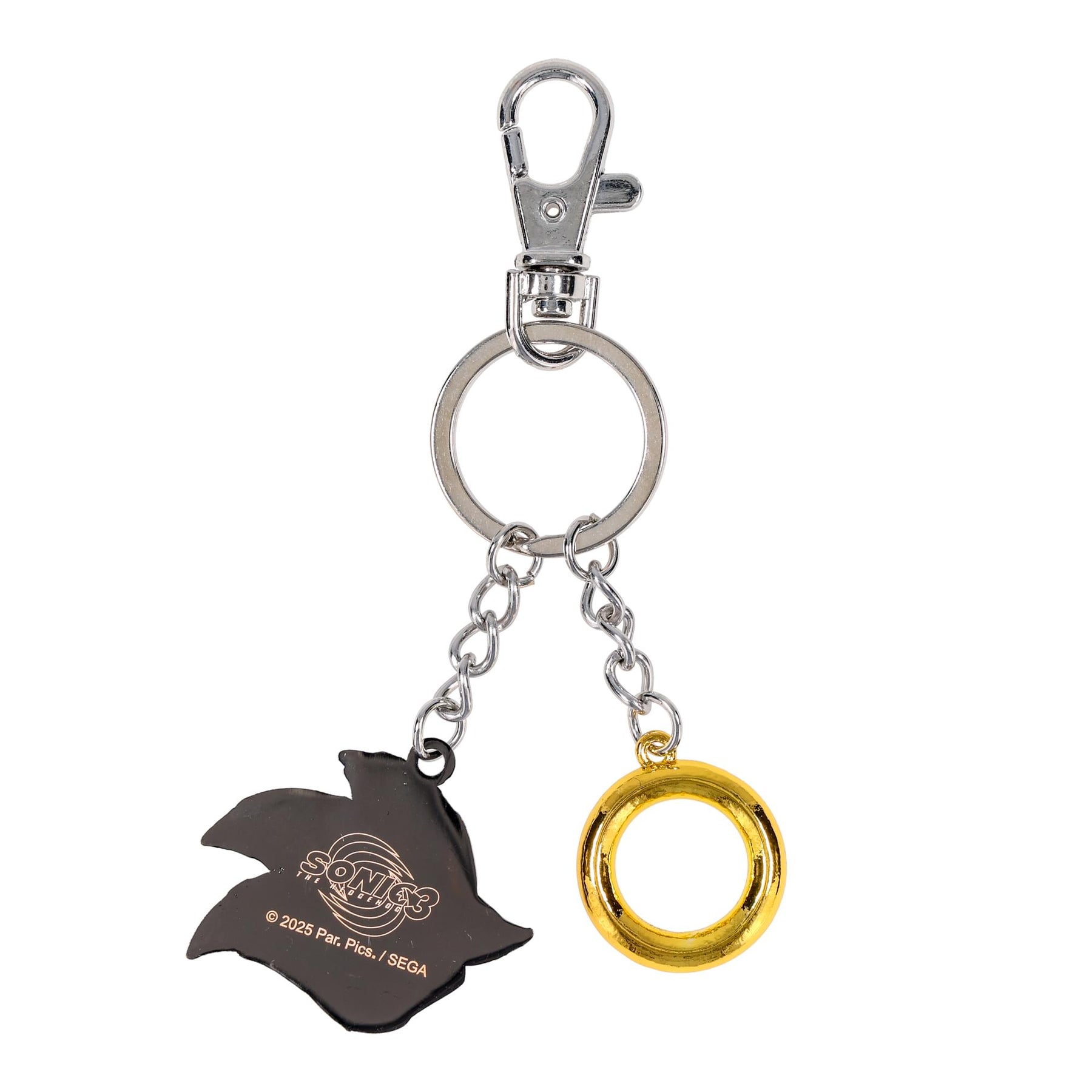 Sonic The Hedgehog Sonic and Ring Charms Keychain