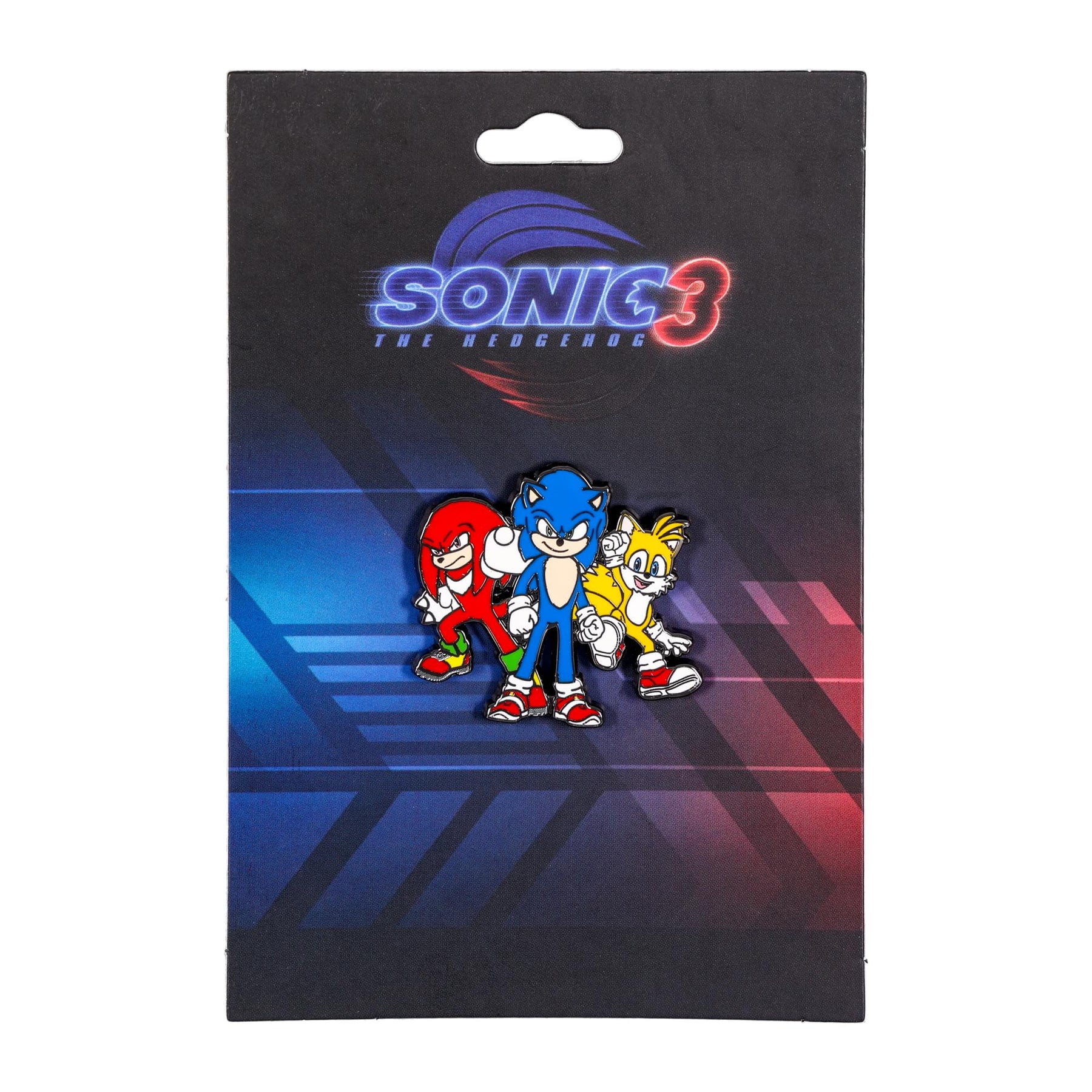 Sonic The Hedgehog 3 Character Trio Enamel Pin