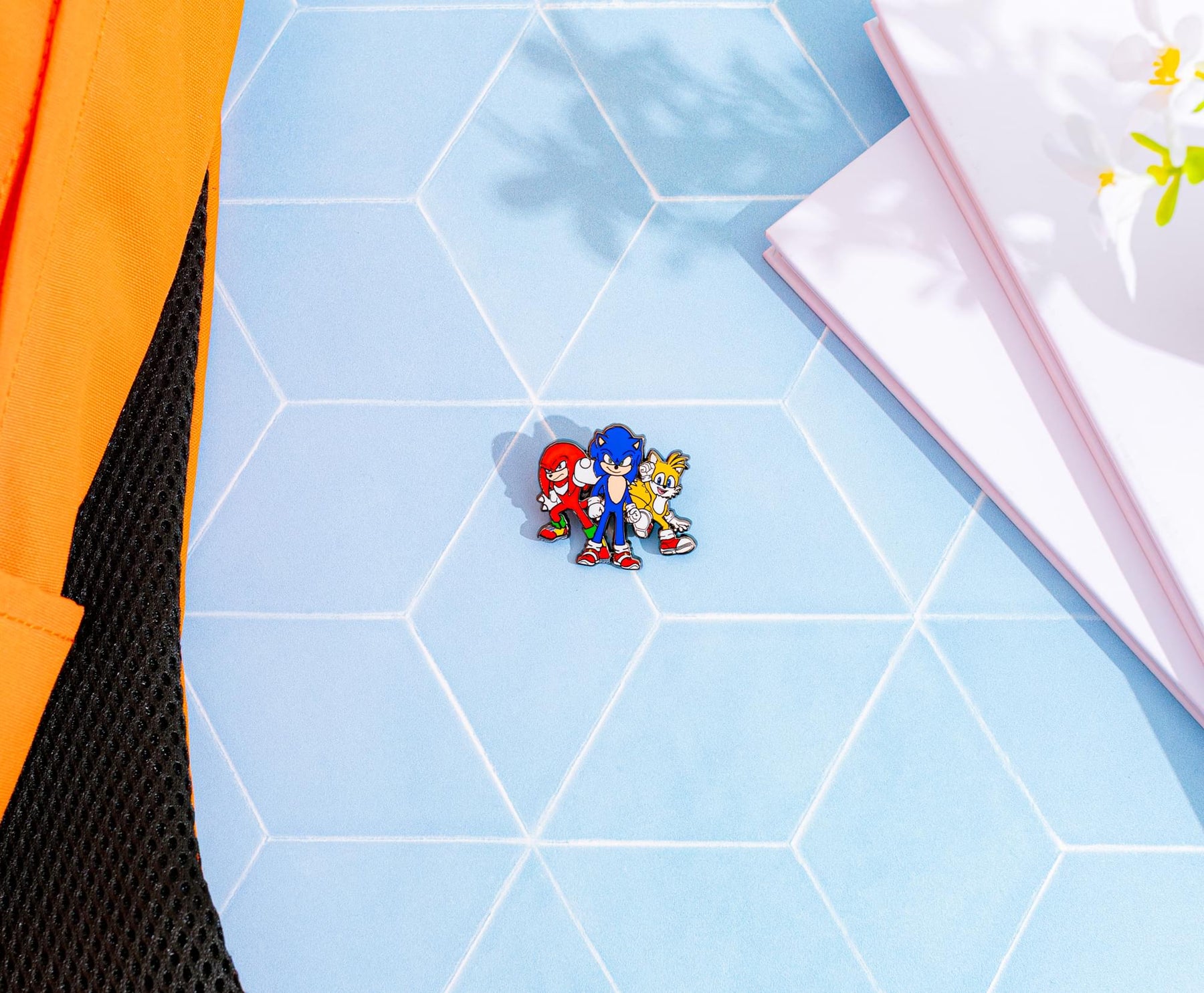 Sonic The Hedgehog 3 Character Trio Enamel Pin