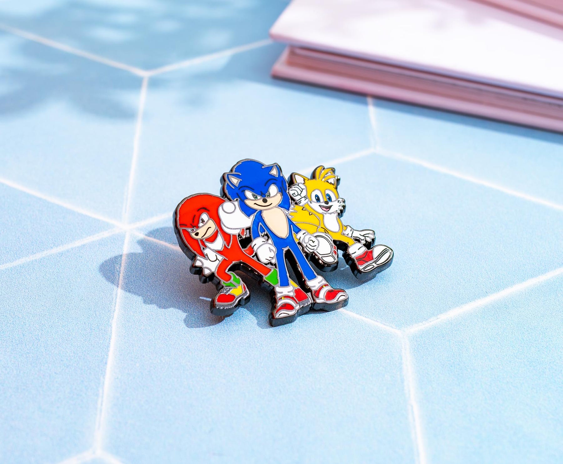 Sonic The Hedgehog 3 Character Trio Enamel Pin