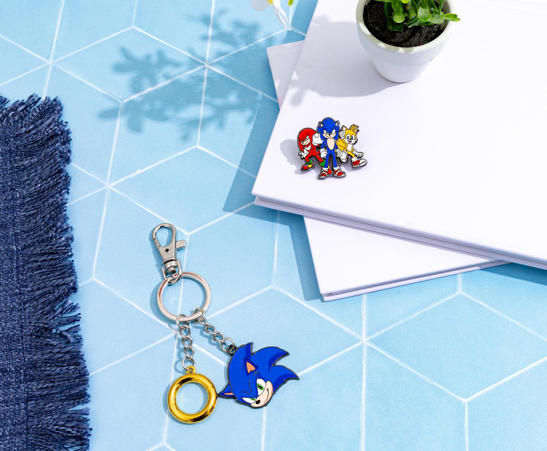 Sonic The Hedgehog 3 Character Trio Enamel Pin