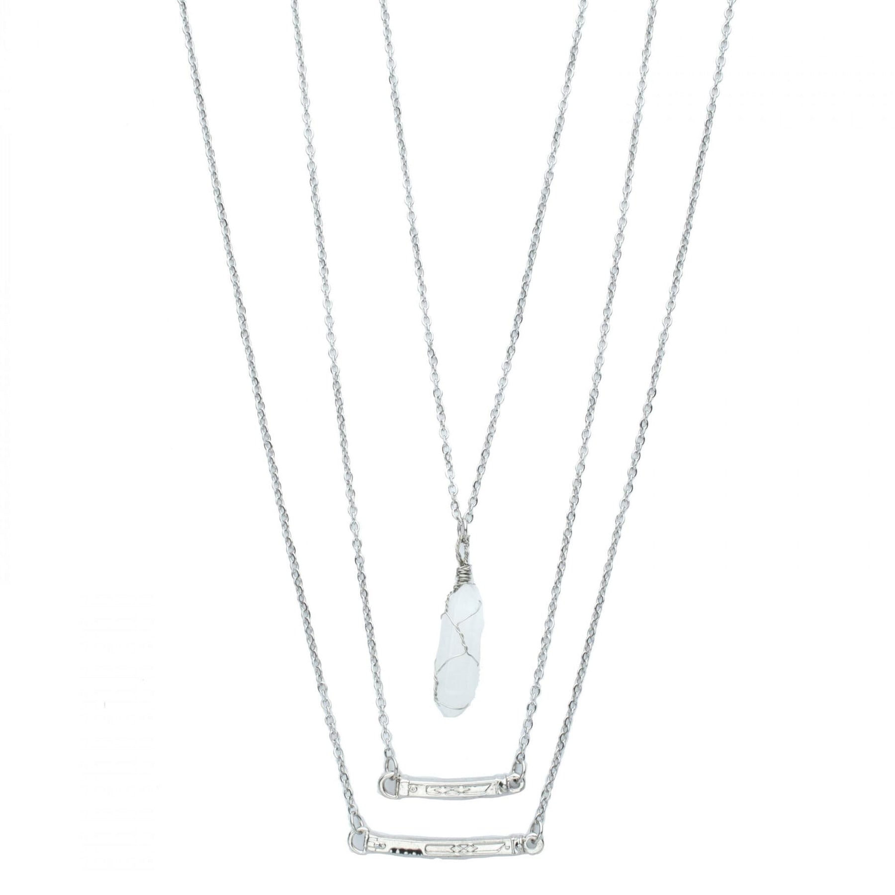 Star Wars Ashoka 3D Layered Lightsaber Necklace