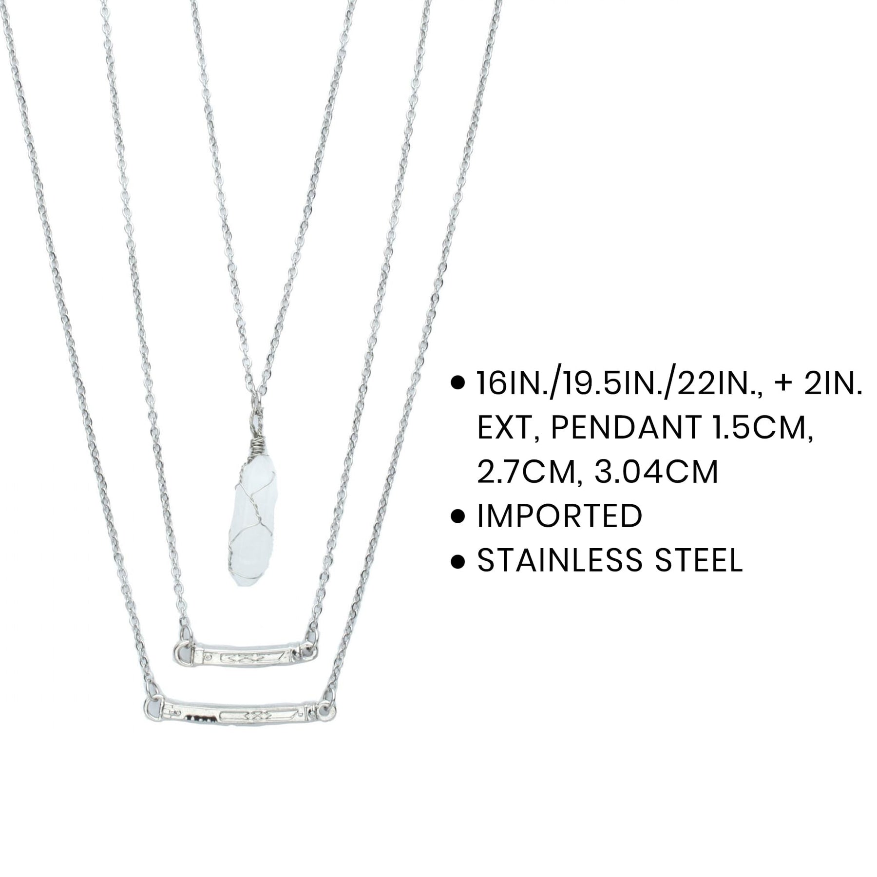 Star Wars Ashoka 3D Layered Lightsaber Necklace