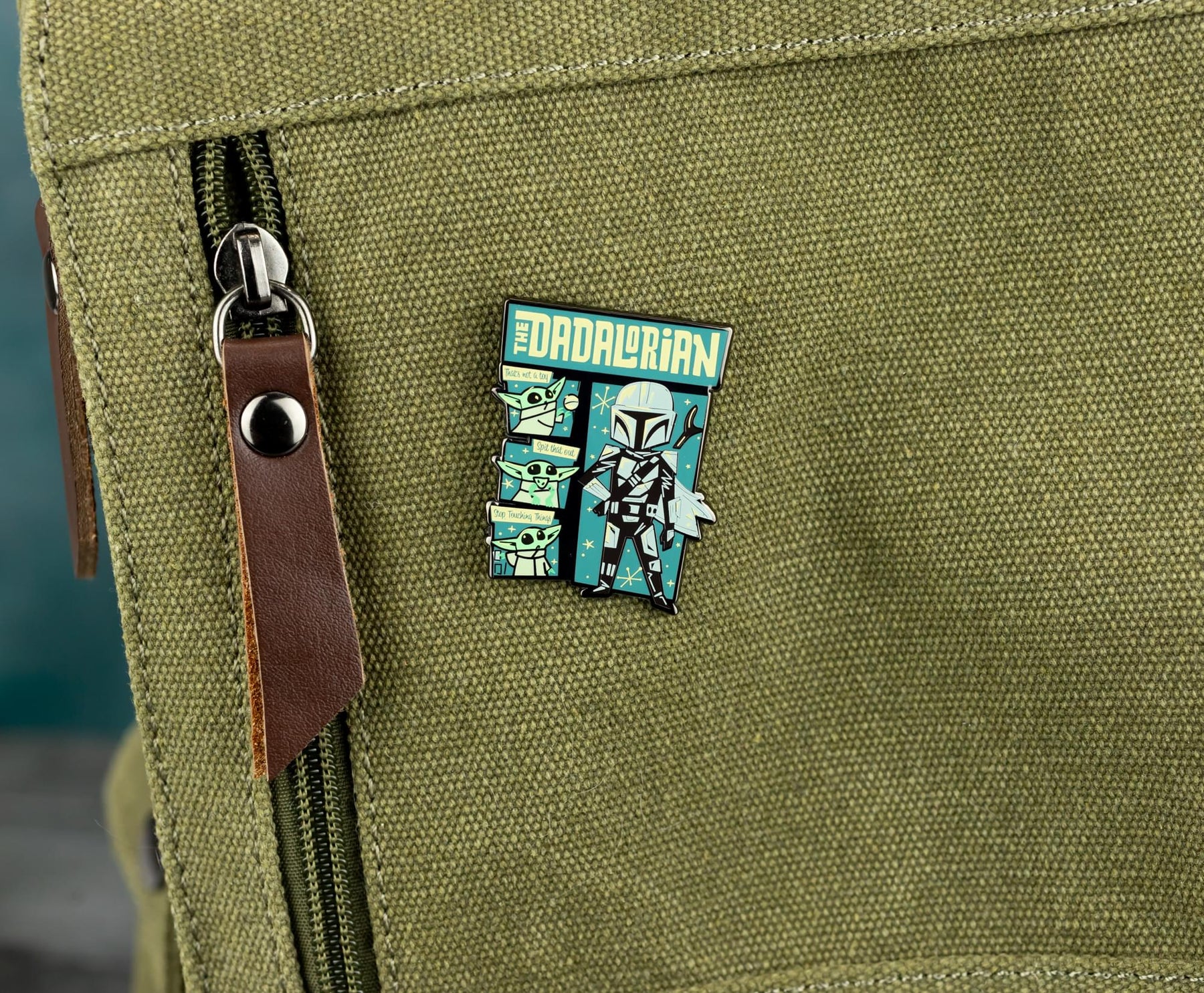 Star Wars: The Mandalorian "The Dadalorian" Father's Day Enamel Pin