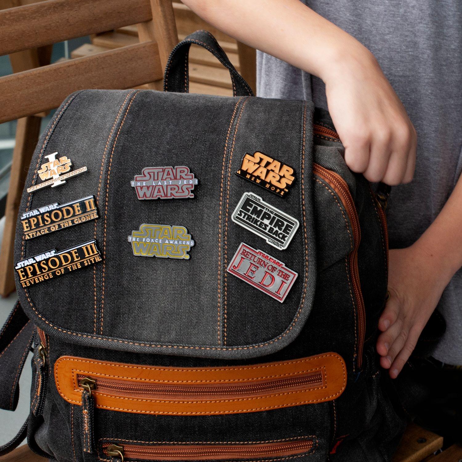 Star Wars Movie Title Pin Collection | Exclusive Poster Title Pin From Each Film