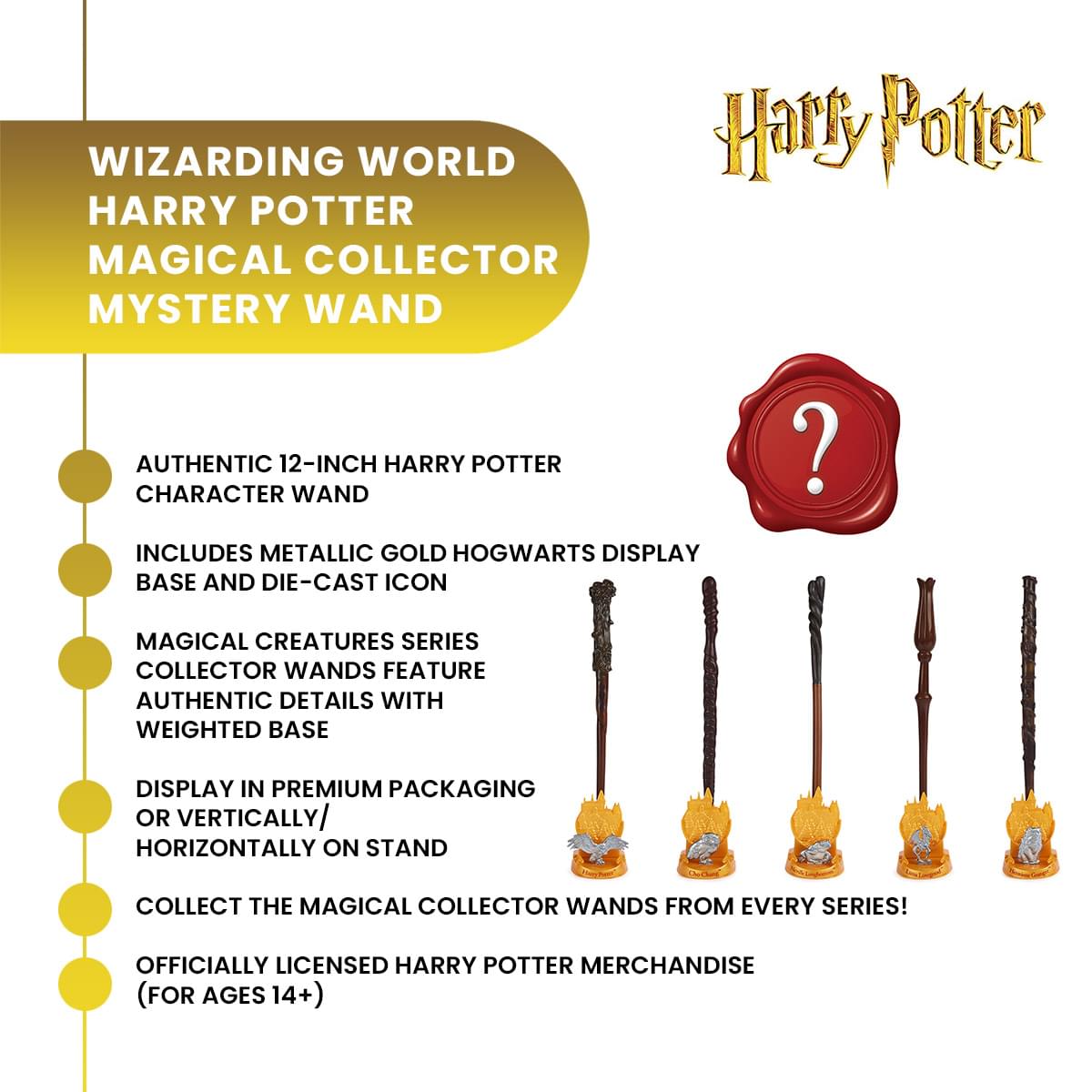Harry Potter Mystery Blind Box Magical Collector Wand | One Random