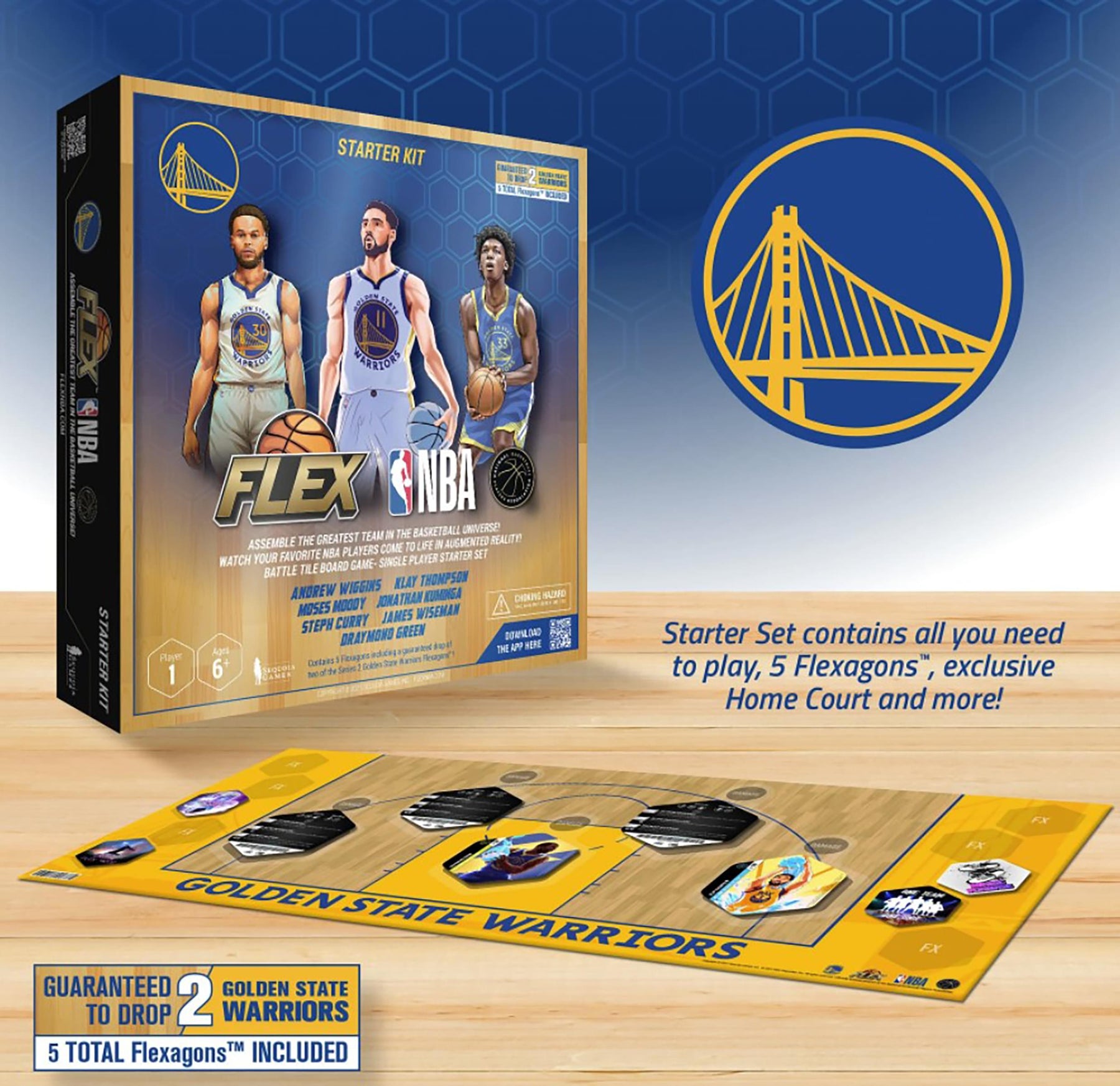 NBA FLEX Series 2 Golden State Warriors 1 Player Starter Set