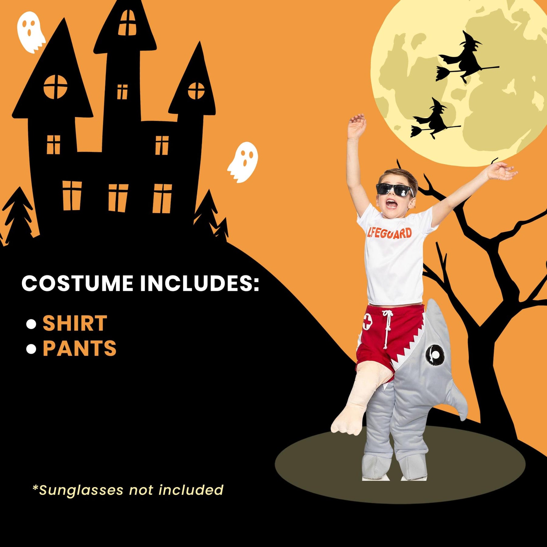 Life Guard & Shark Attack Child Costume