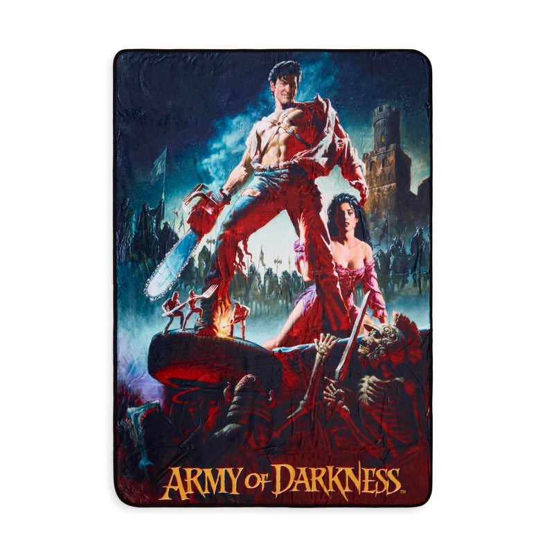 Army Of Darkness Movie Poster Fleece Throw Blanket | 45 x 60 Inches