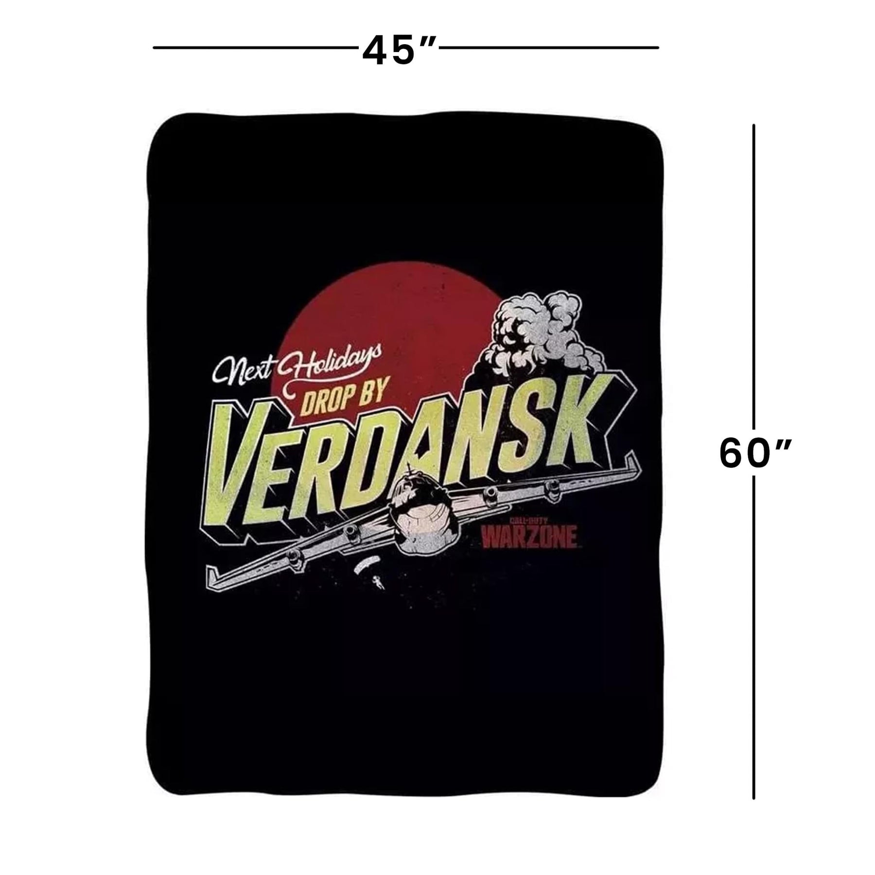 Call of Duty Drop By Verdansk 45 x 60 Inch Fleece Throw Blanket