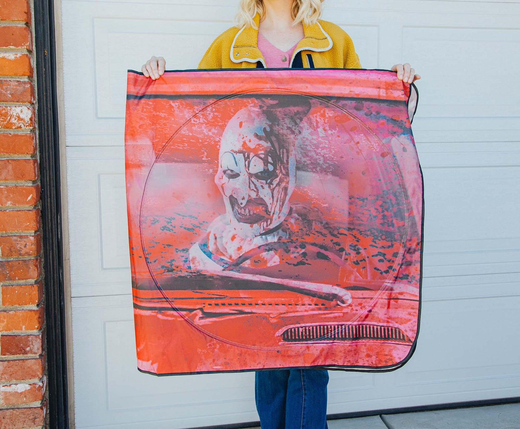Terrifier 2 Art The Clown Sunshade For Car Windshield | 64 x 32 Inches