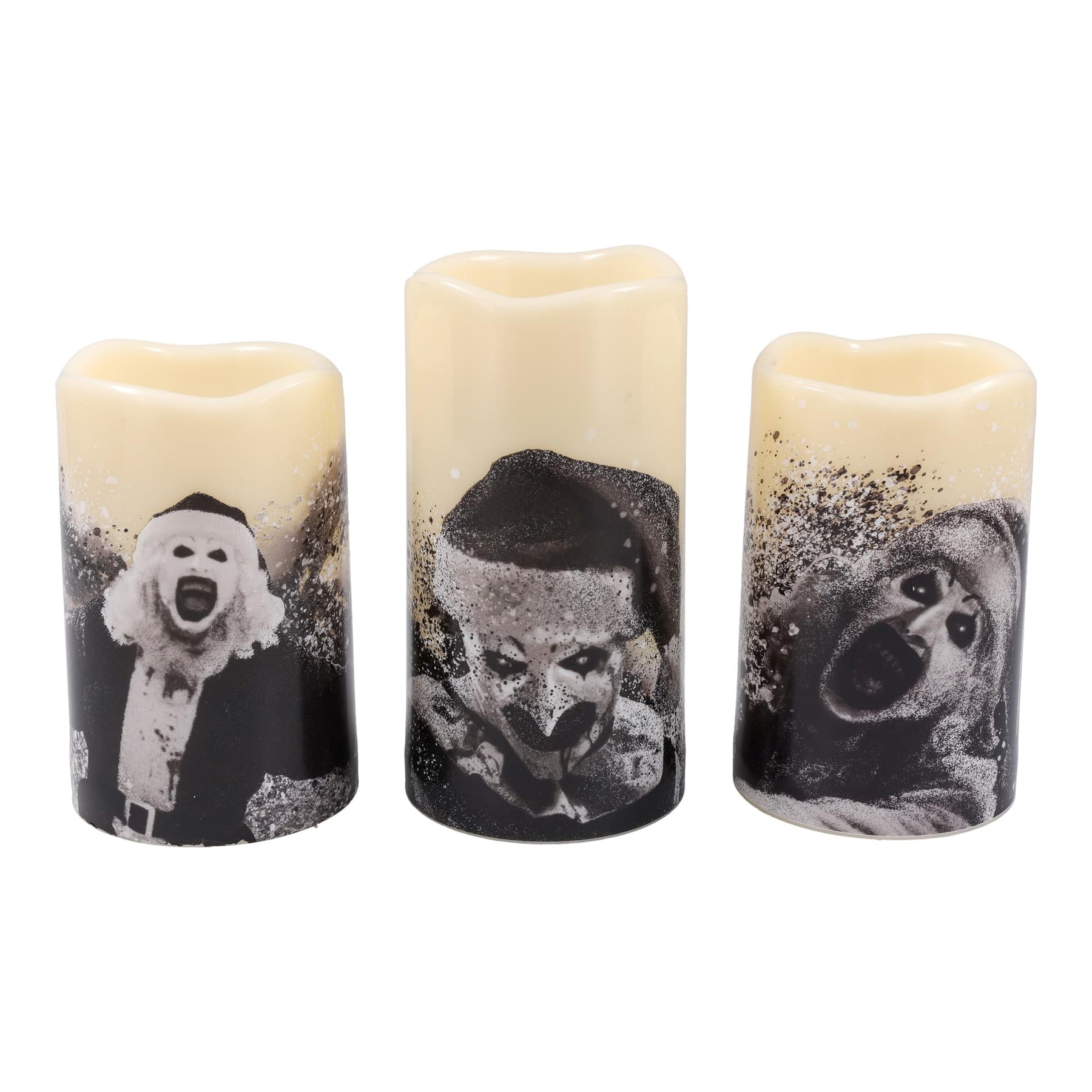 Terrifier 3-Piece LED Flameless Candle Set With Remote Control