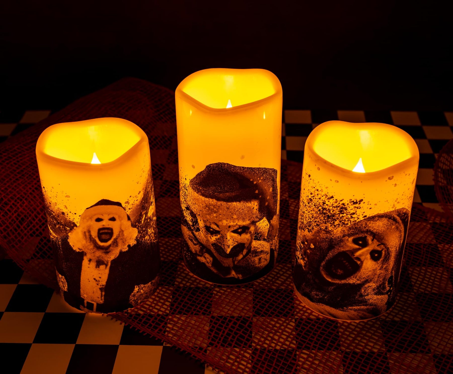 Terrifier 3-Piece LED Flameless Candle Set With Remote Control