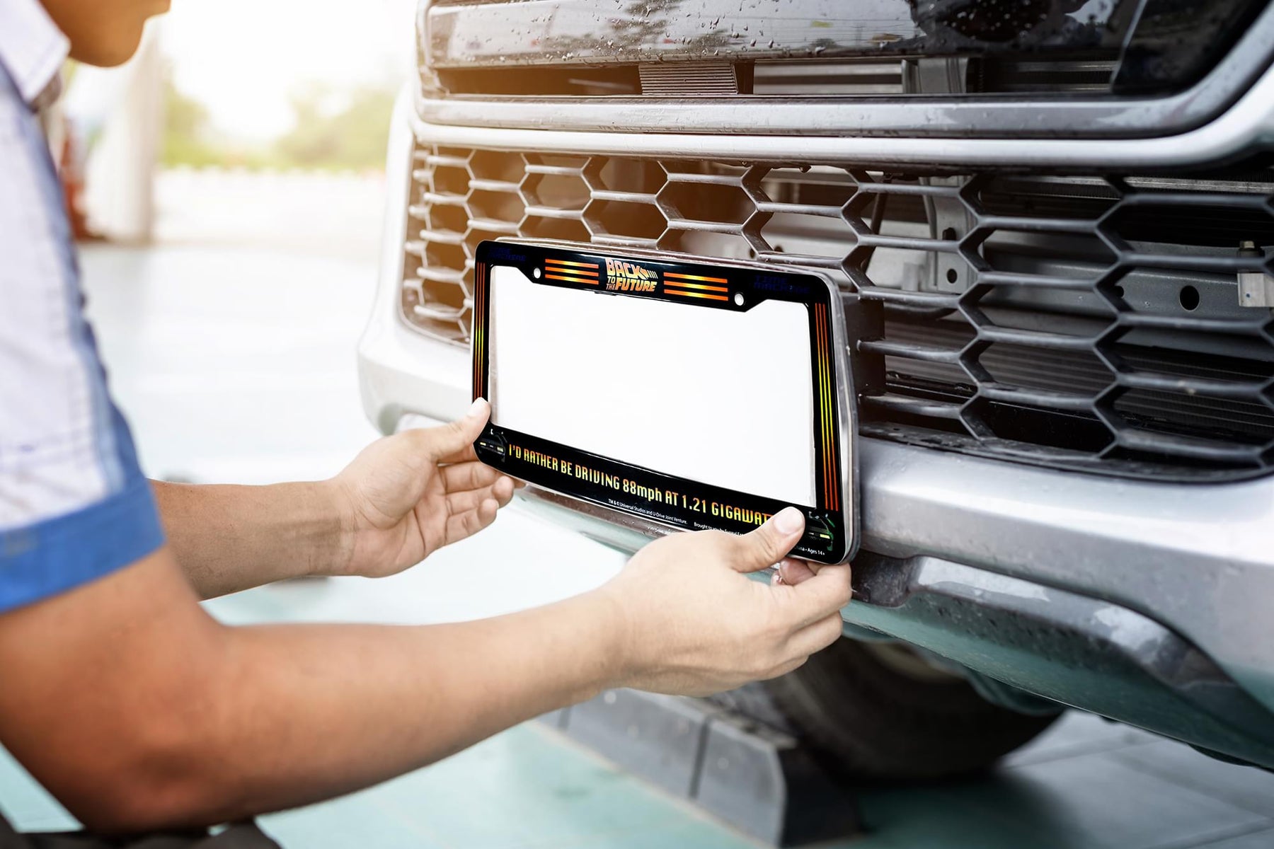 Back To The Future "I'd Rather Be Driving 88mph" License Plate Frame