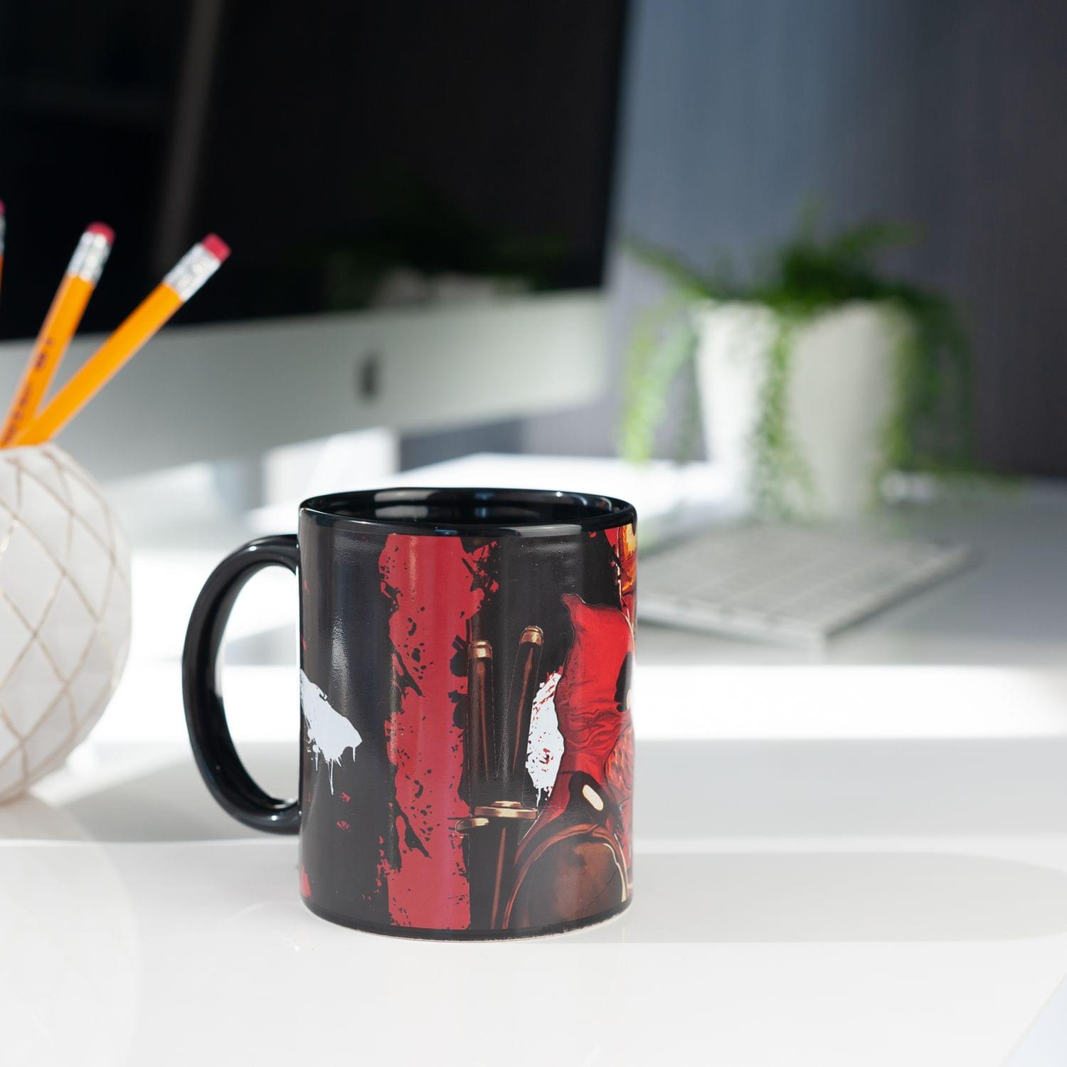 Dead Pool Costume | Dead Pool Atomic Changa Ceramic Coffee Mug | 12 oz