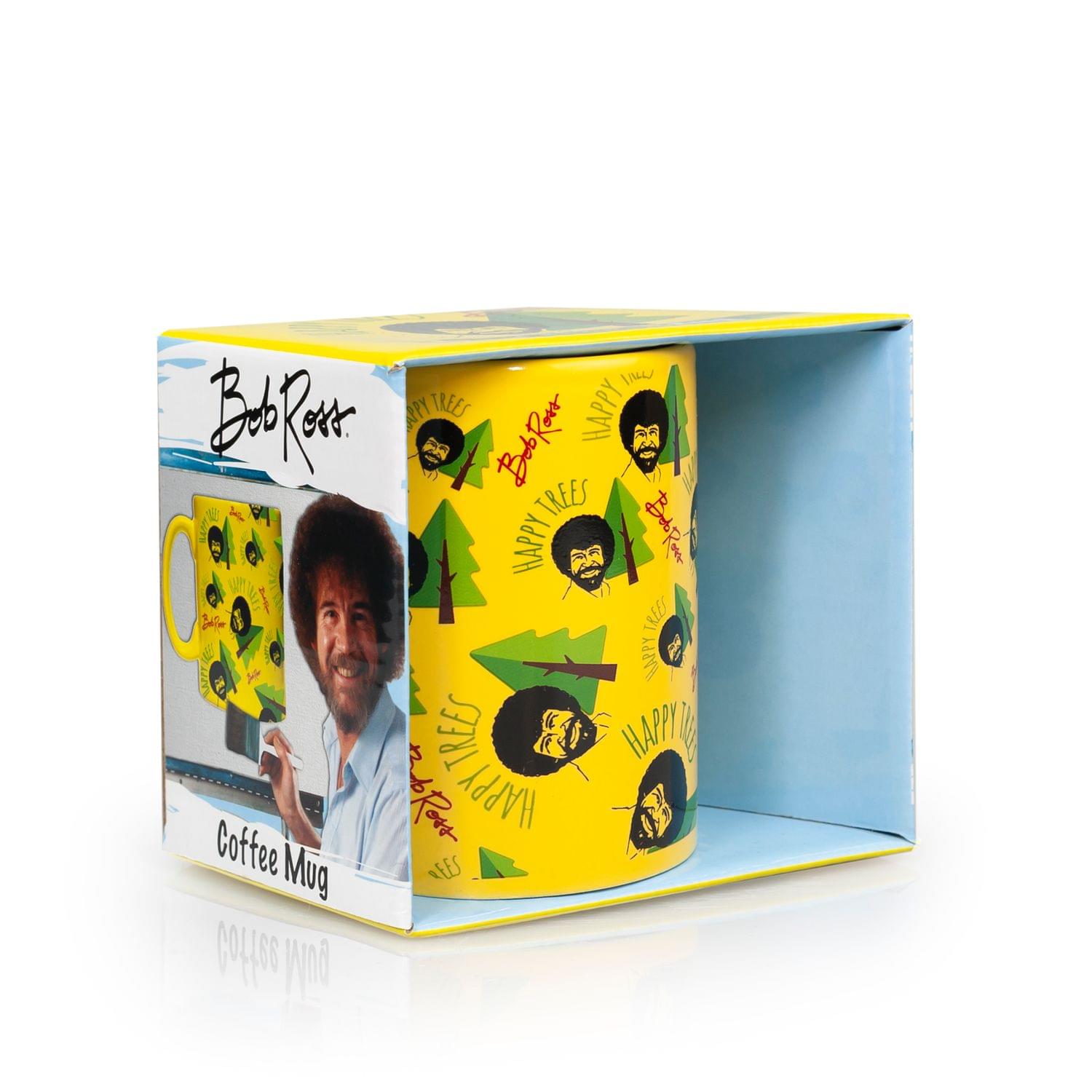 Bob Ross Collectibles | Bob Ross Happy Trees Mug | Yellow