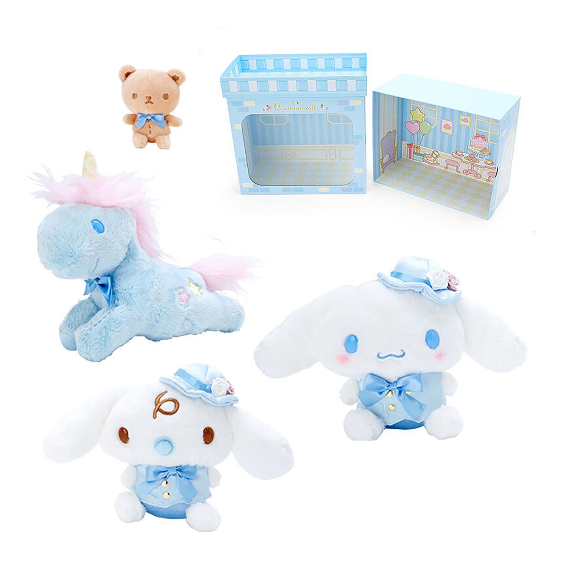 Sanrio 4 Piece Dress-Up Plush Doll Set | Cinnamoroll