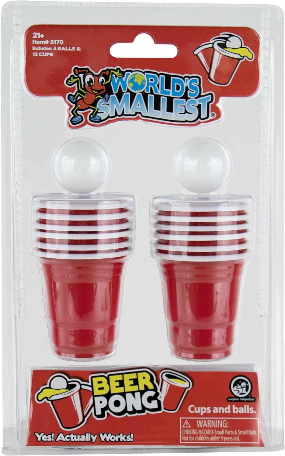 World's Smallest Beer Pong Toy