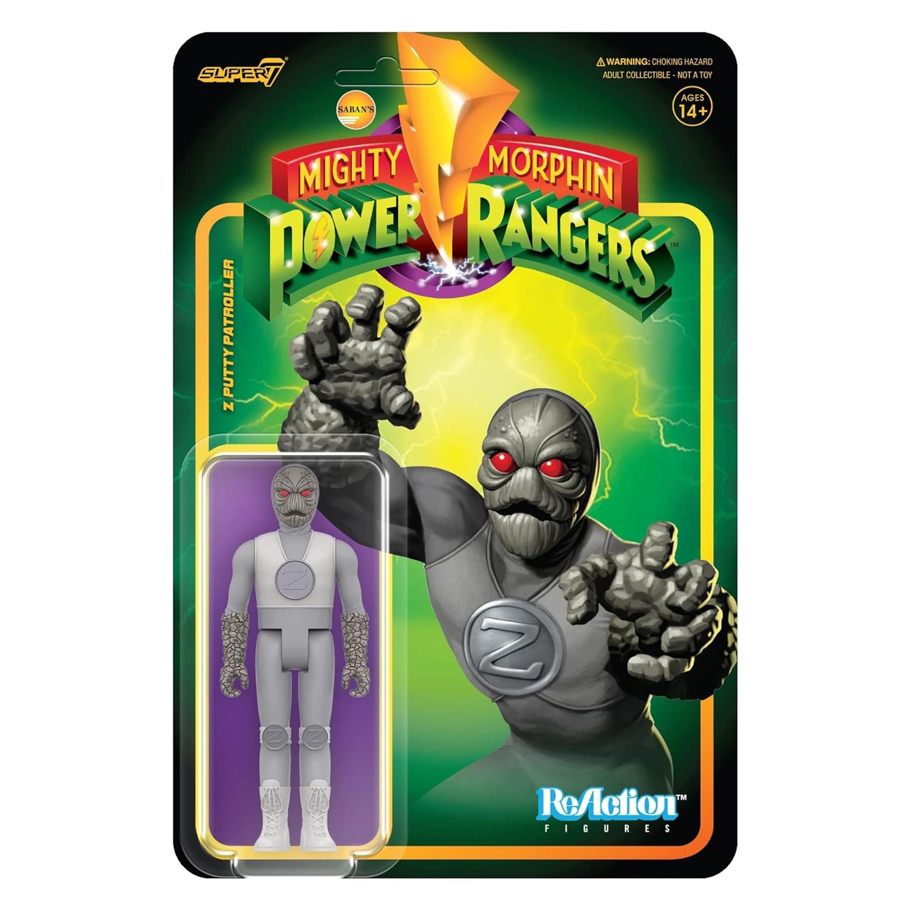 Power Rangers 3.75 Inch ReAction Figure | Z Putty