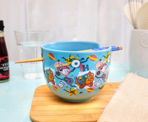 Adventure Time Toss Print 20-Ounce Ramen Bowl and Chopstick Set