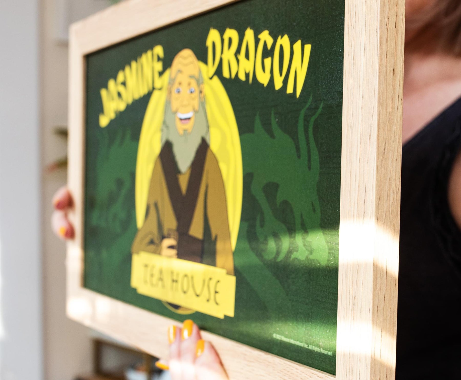 Avatar: The Last Airbender Jasmine Dragon Tea House Hanging Sign Framed Wall Art
