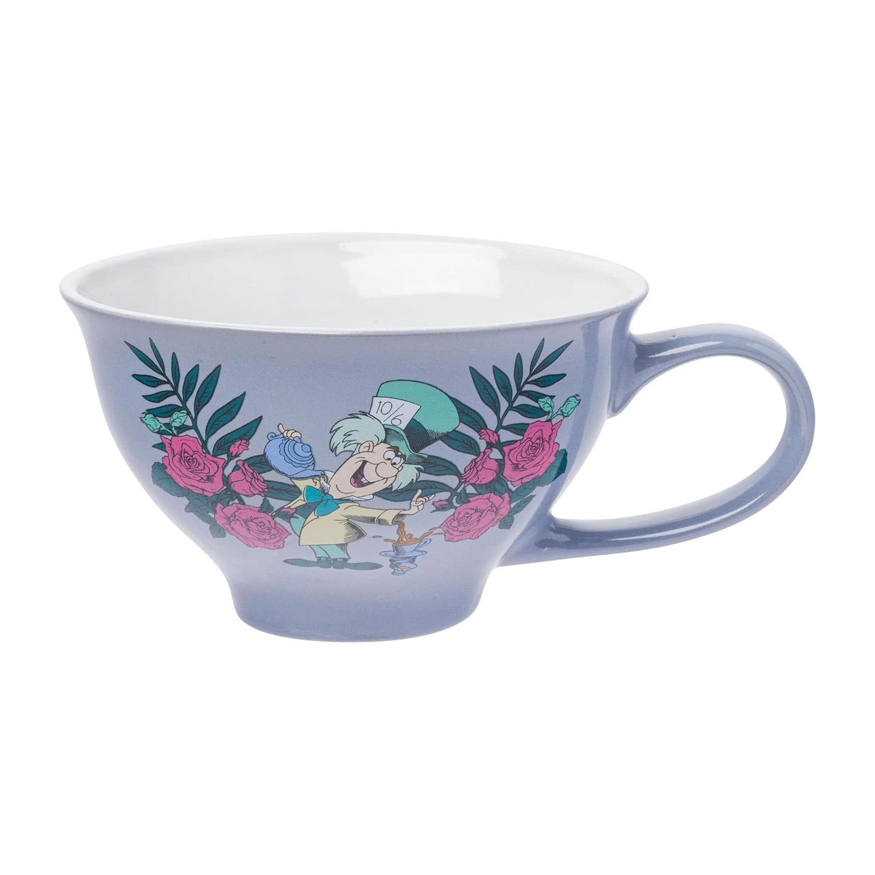 Disney Alice In Wonderland Mad Hatter Teacup and Saucer Set | Holds 12 Ounces