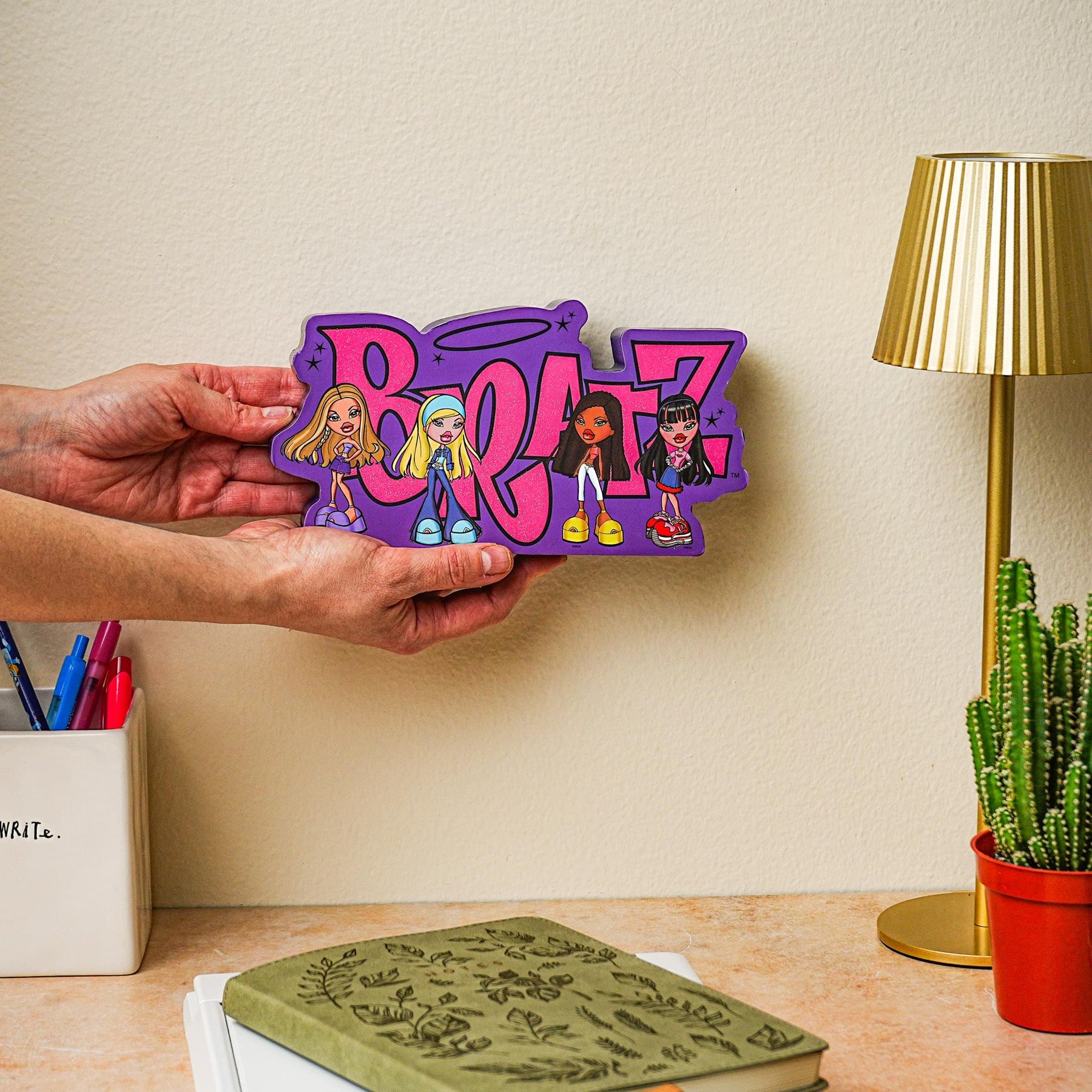 Bratz Squad Die-Cut Wooden Wall Art | 9 x 4 Inches