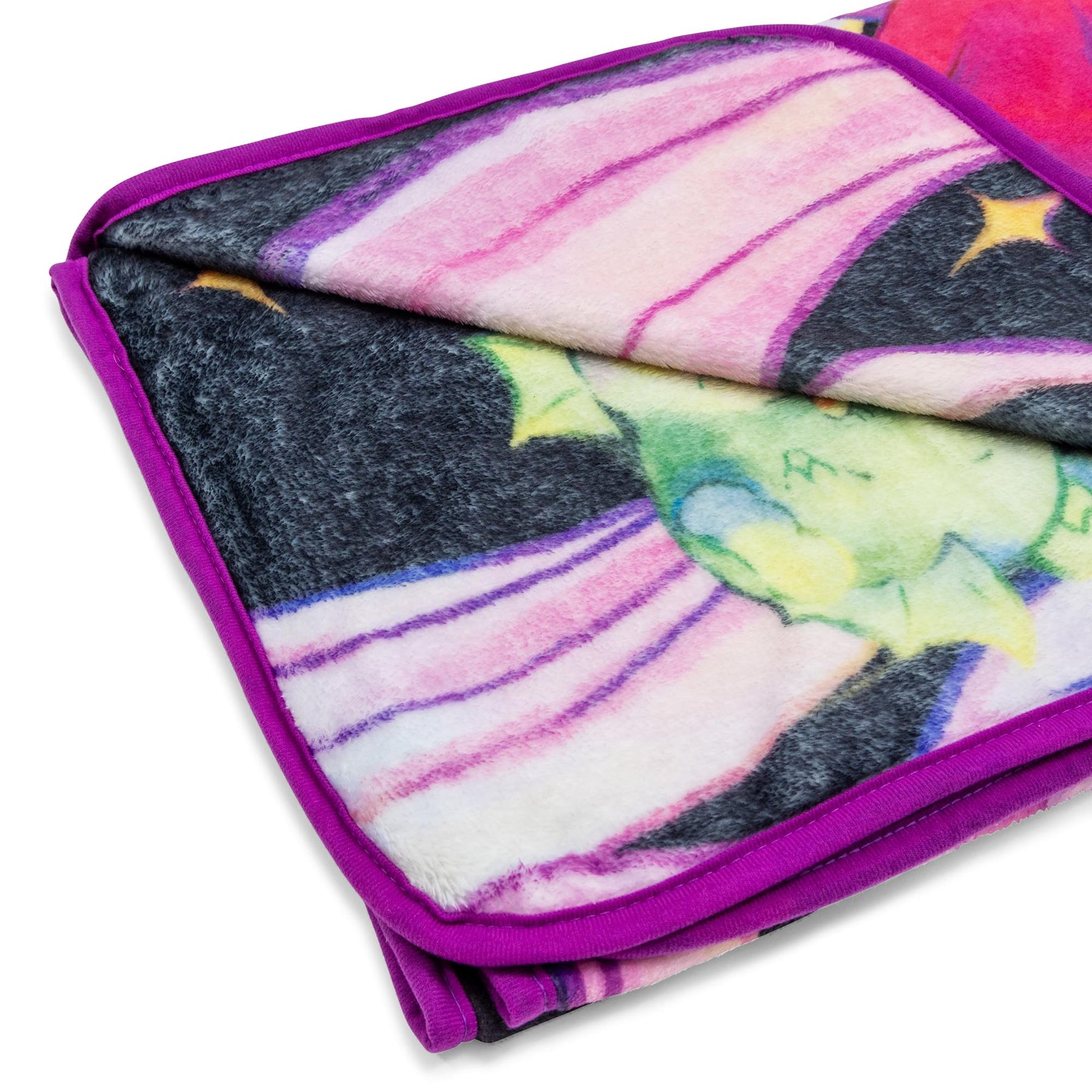 Care Bears x Universal Monsters Raschel Throw Blanket | 45 x 60 Inches