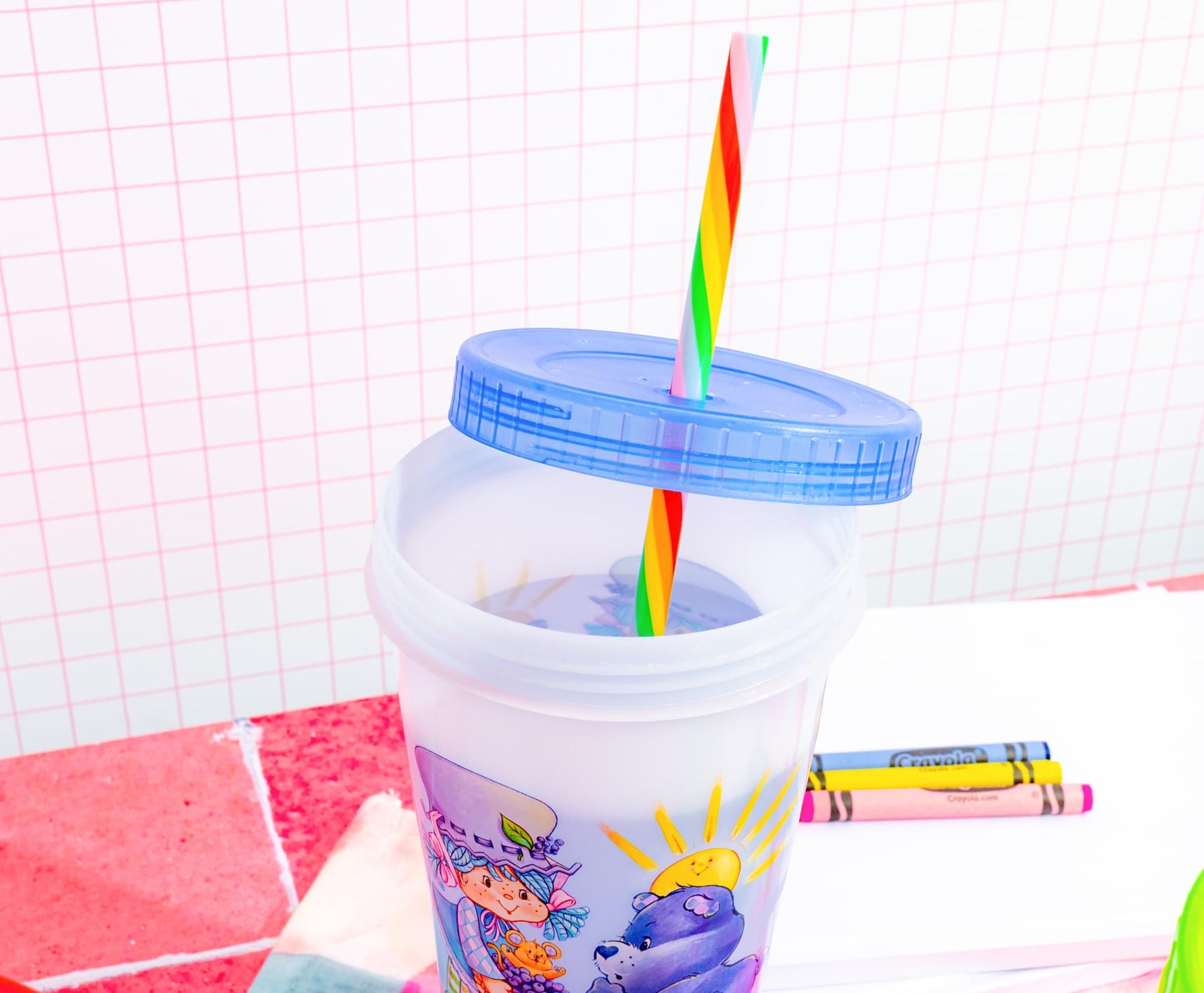 Care Bears x Strawberry Shortcake 4-Piece Color-Changing Tumbler Set | 24 Ounces