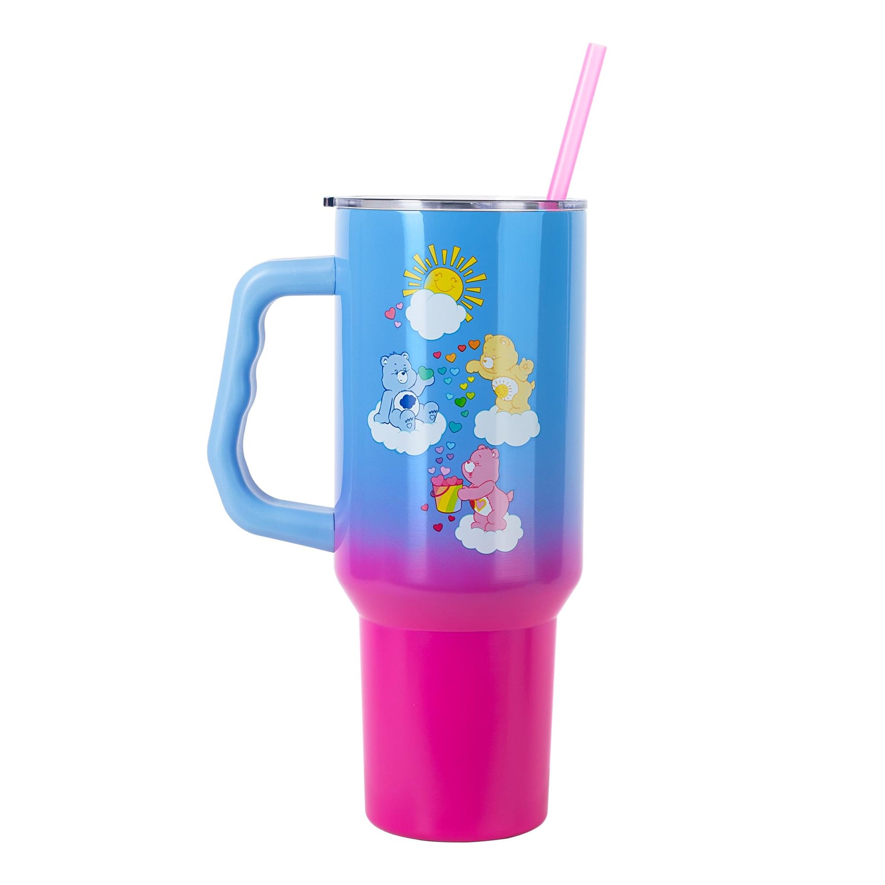Care Bears Ombre 40-Ounce Stainless Steel Tumbler With Handle