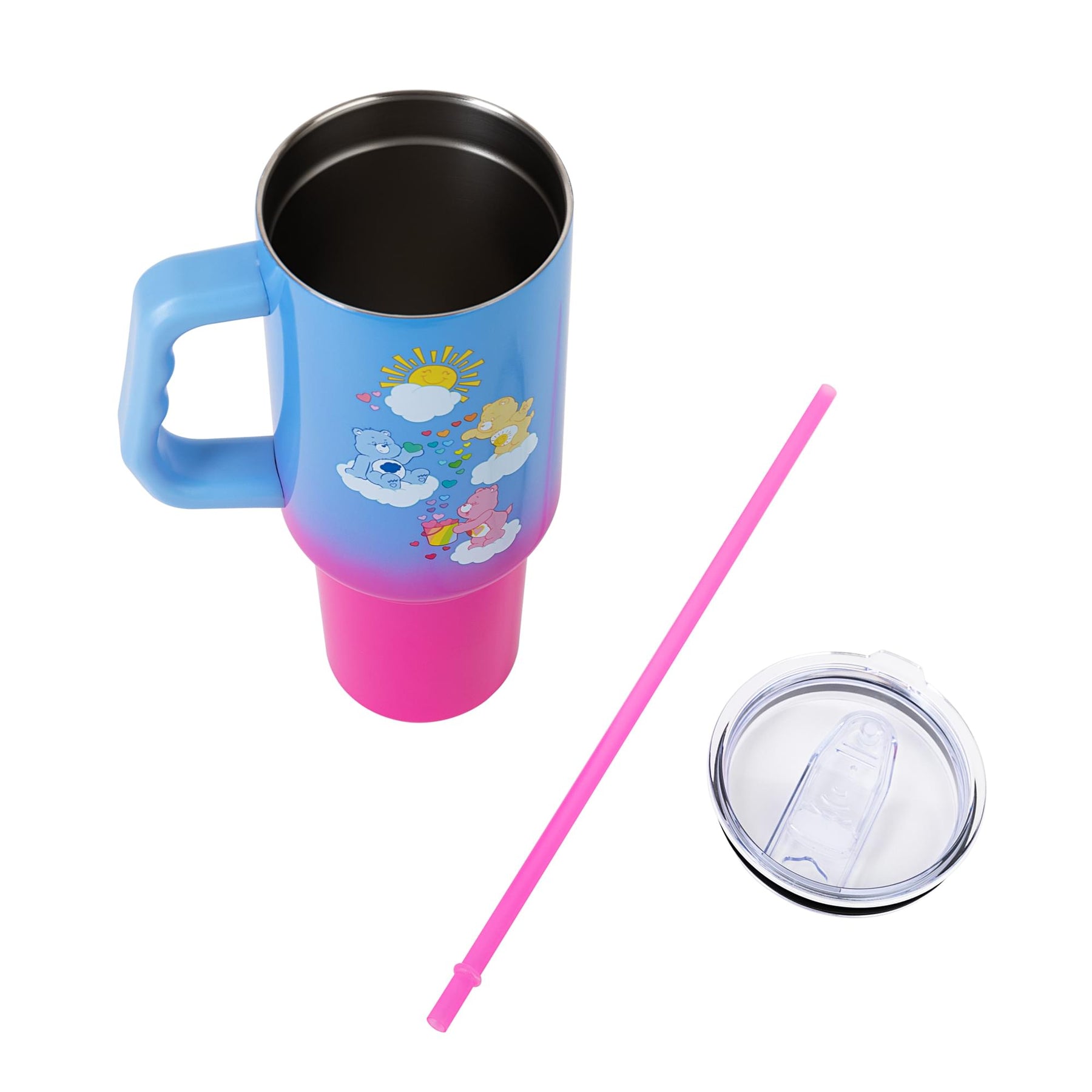 Care Bears Ombre 40-Ounce Stainless Steel Tumbler With Handle