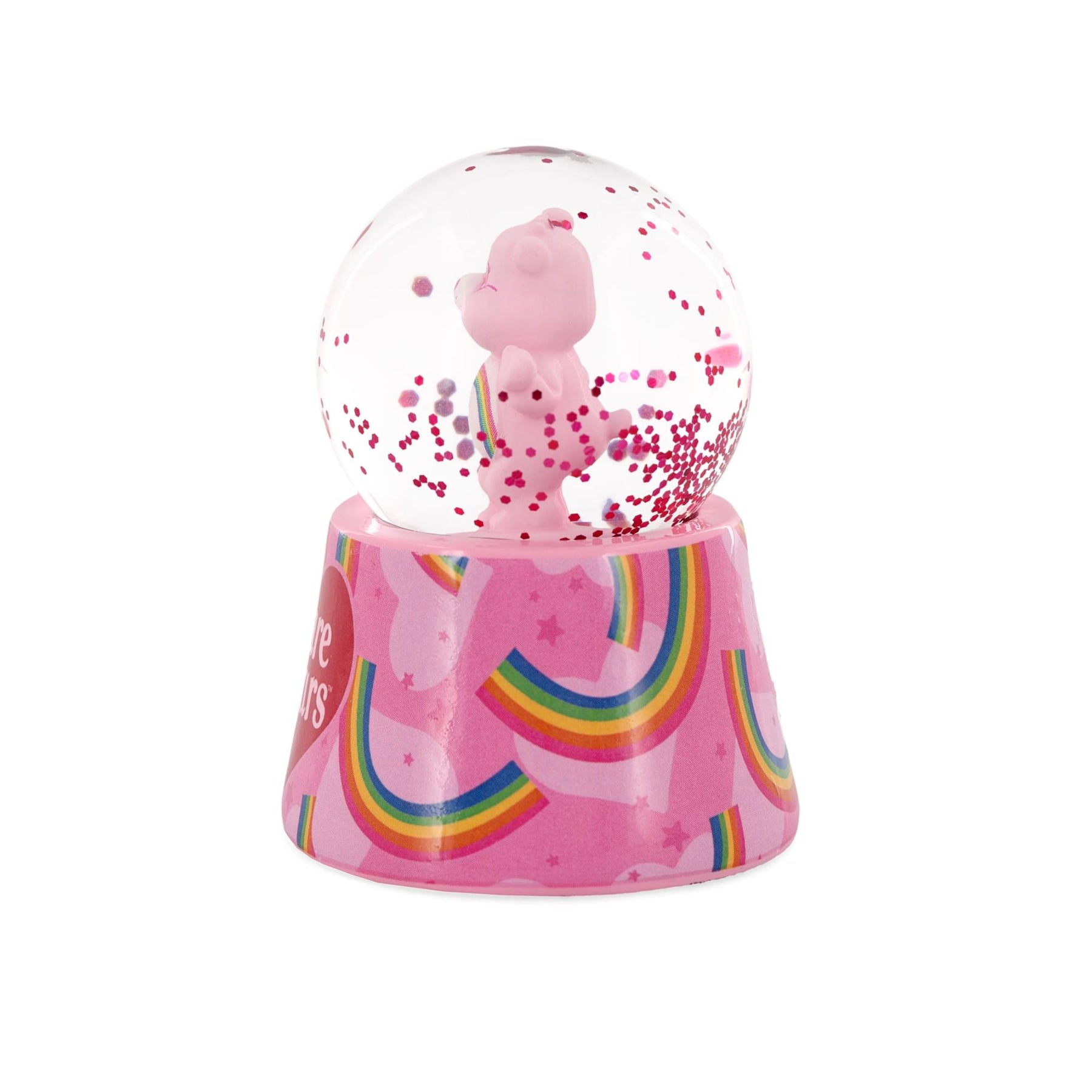 Care Bears Cheer Bear Mini Light-Up Snow Globe | 3 Inches Tall
