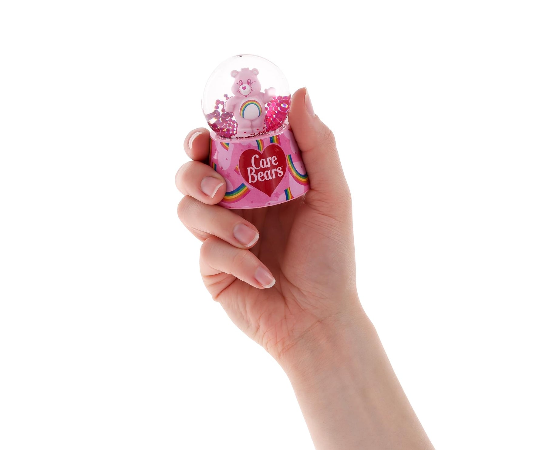 Care Bears Cheer Bear Mini Light-Up Snow Globe | 3 Inches Tall