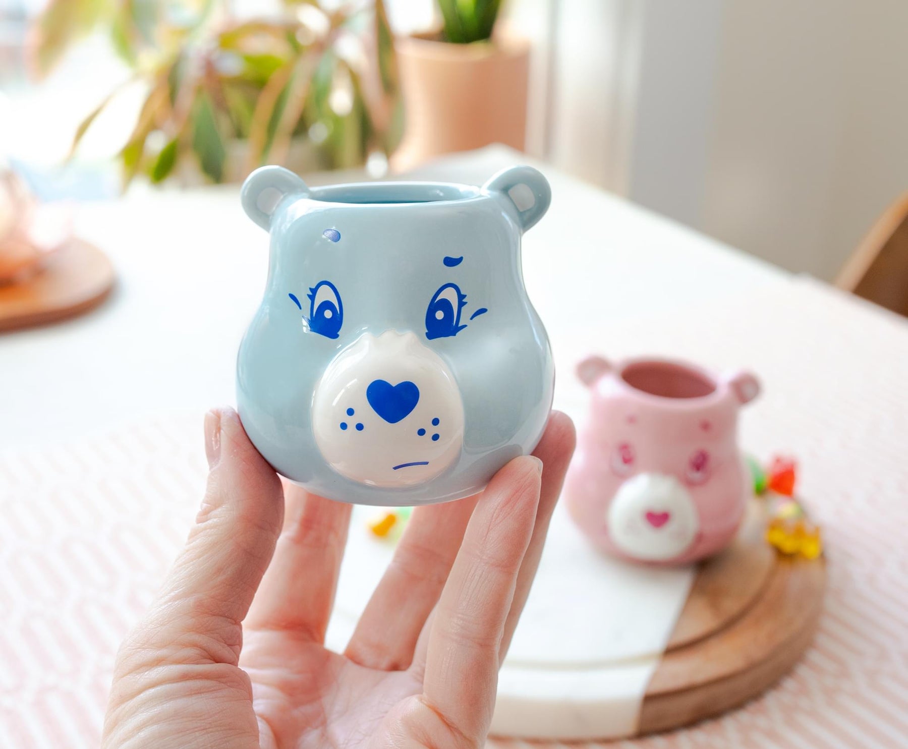 Care Bears Grumpy Bear Sculpted Ceramic Mini Mug | Holds 3 Ounces