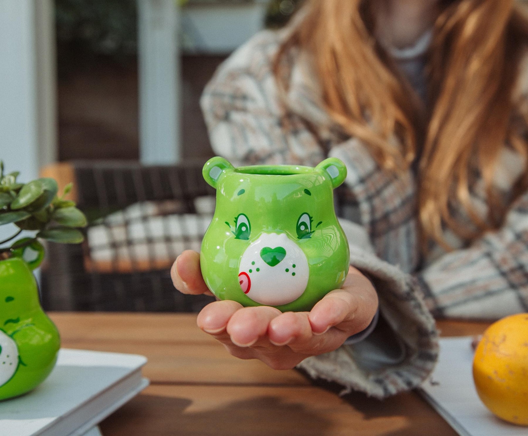 Care Bears Good Luck Bear Sculpted Ceramic Mini Mug | Holds 3 Ounces