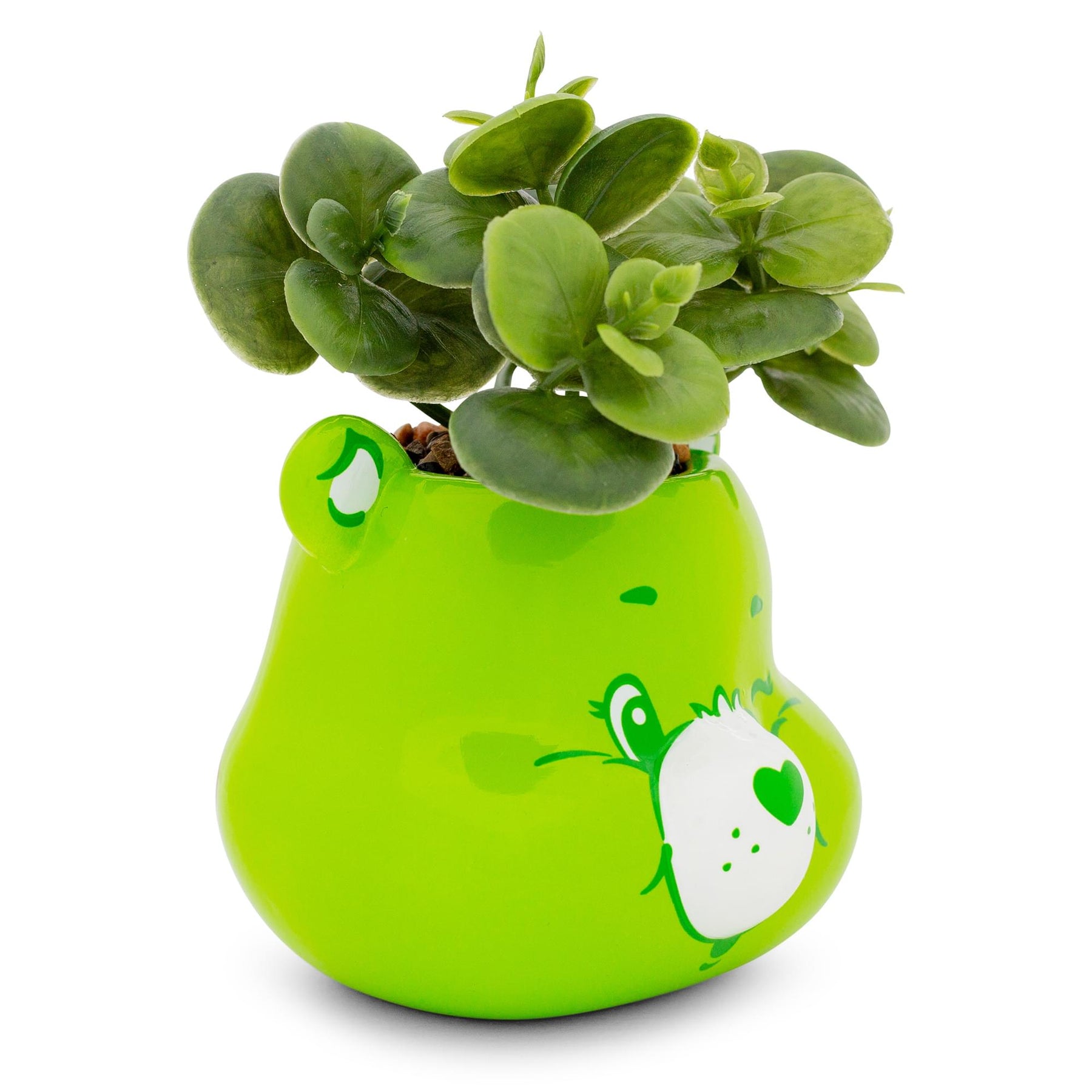 Care Bears Good Luck Bear 5-Inch Ceramic Mini Planter With Artificial Succulent