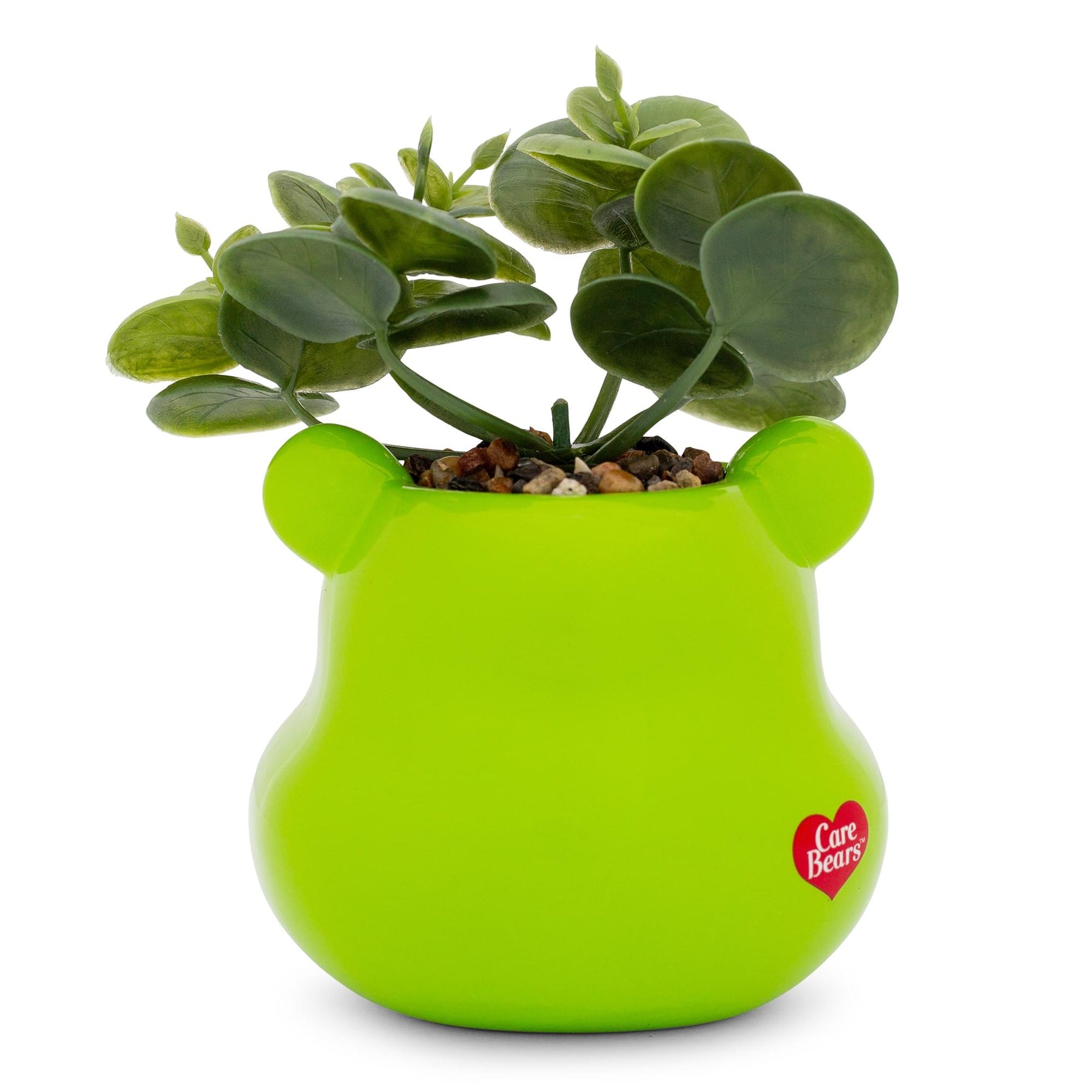 Care Bears Good Luck Bear 5-Inch Ceramic Mini Planter With Artificial Succulent