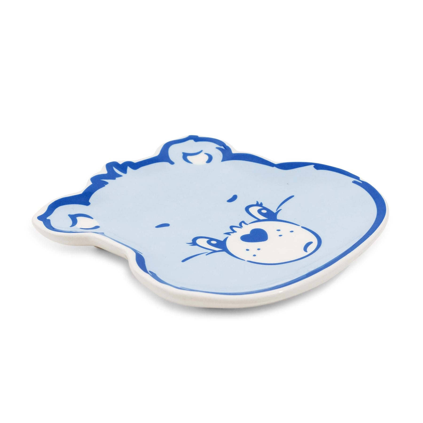 Care Bears Grumpy Bear Face Sculpted Ceramic Trinket Tray Dish
