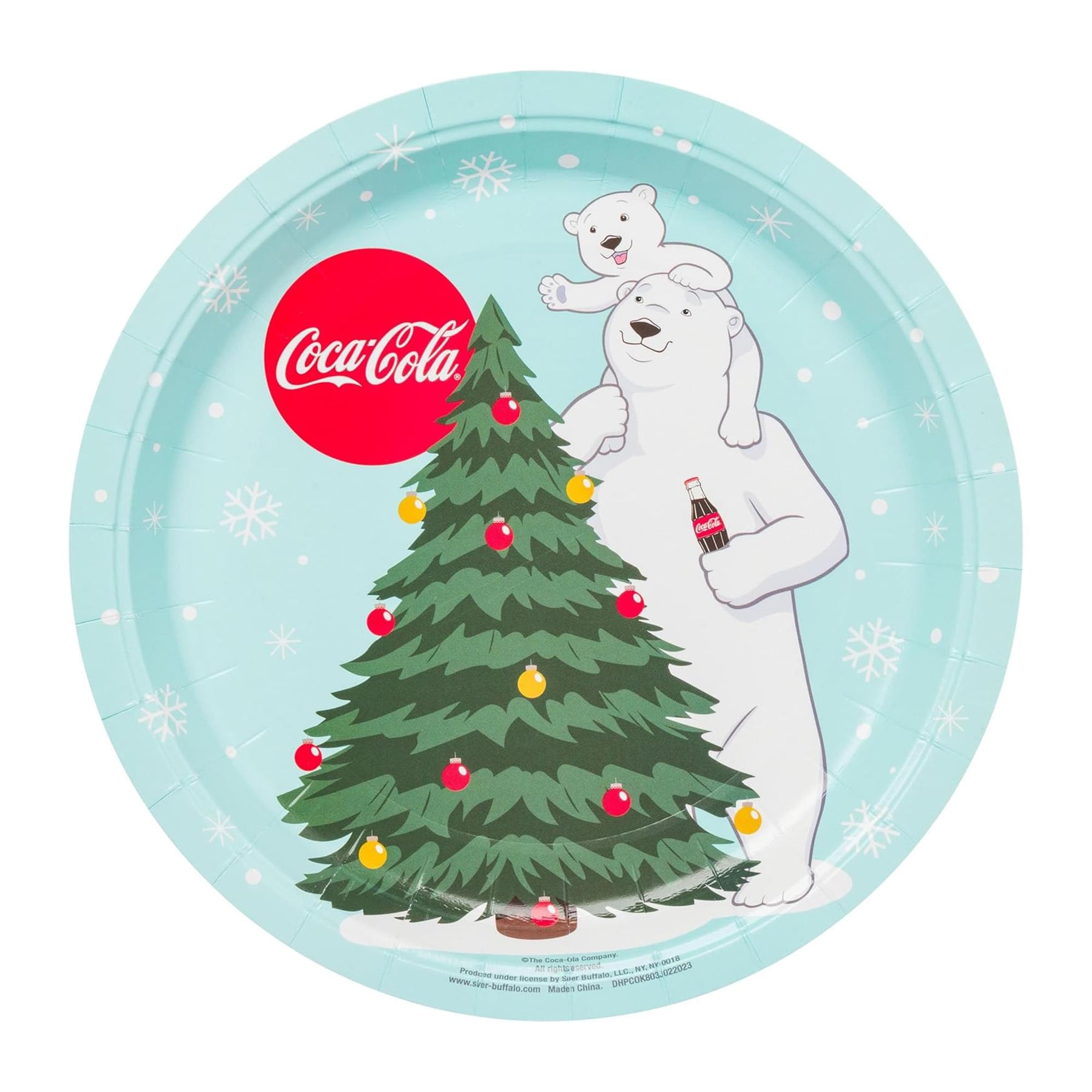 Coca Cola Polar Bear 32-Piece Paper Napkin And Plate Party Pack