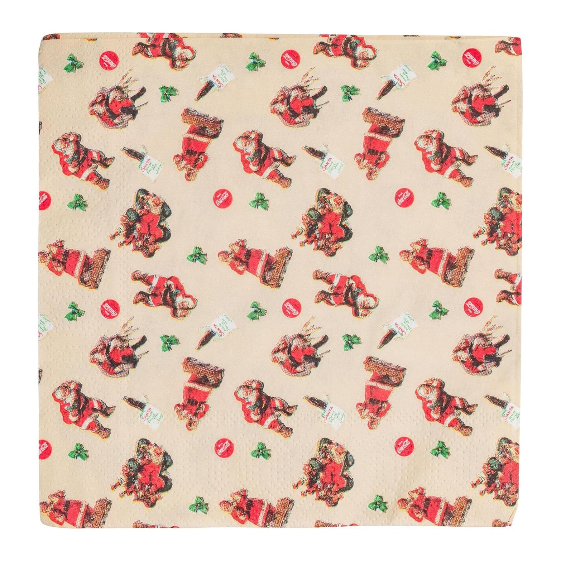 Coca Cola Santa 32-Piece Paper Napkin And Plate Party Pack