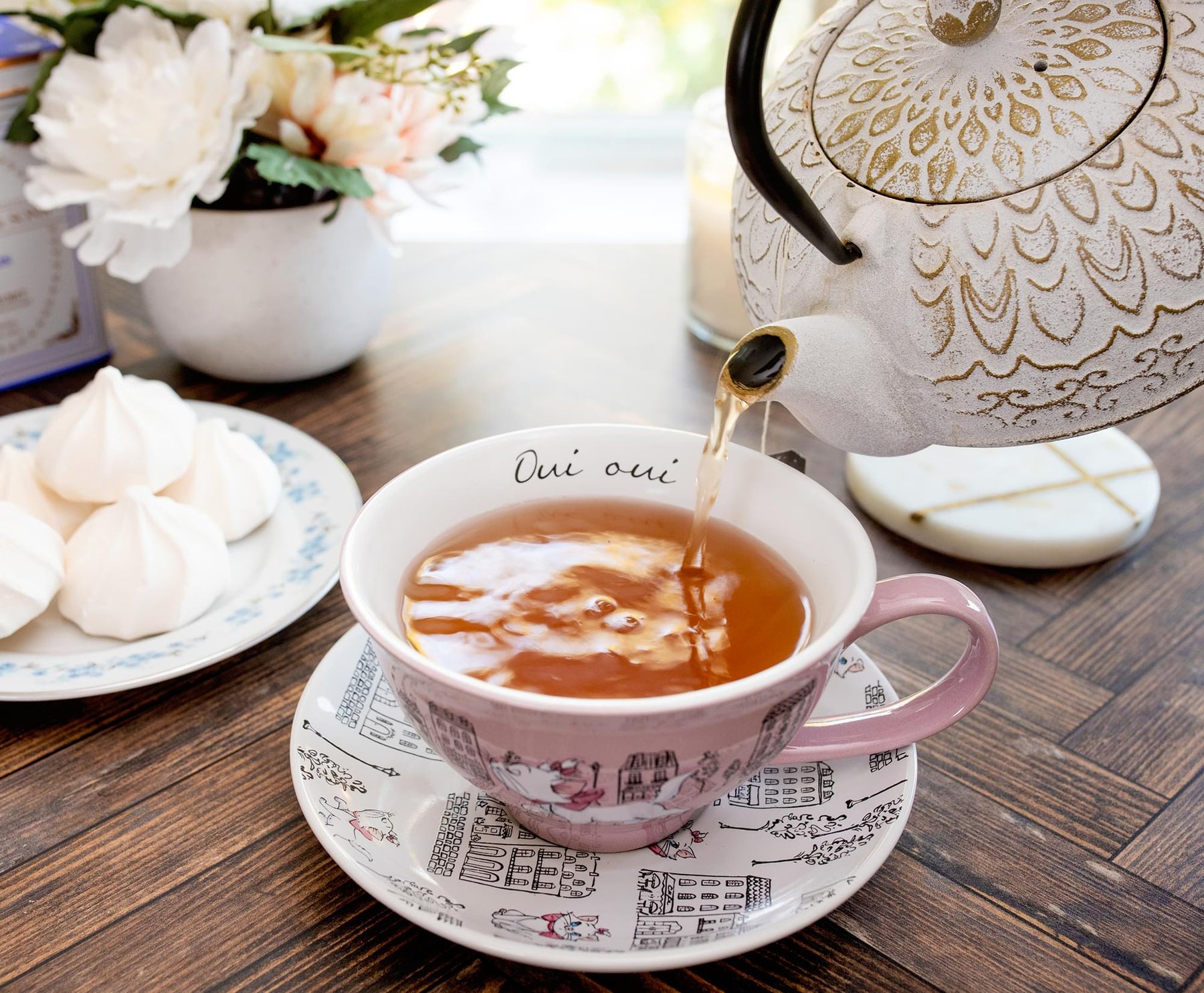 Disney The Aristocats Marie Ceramic Teacup and Saucer Set